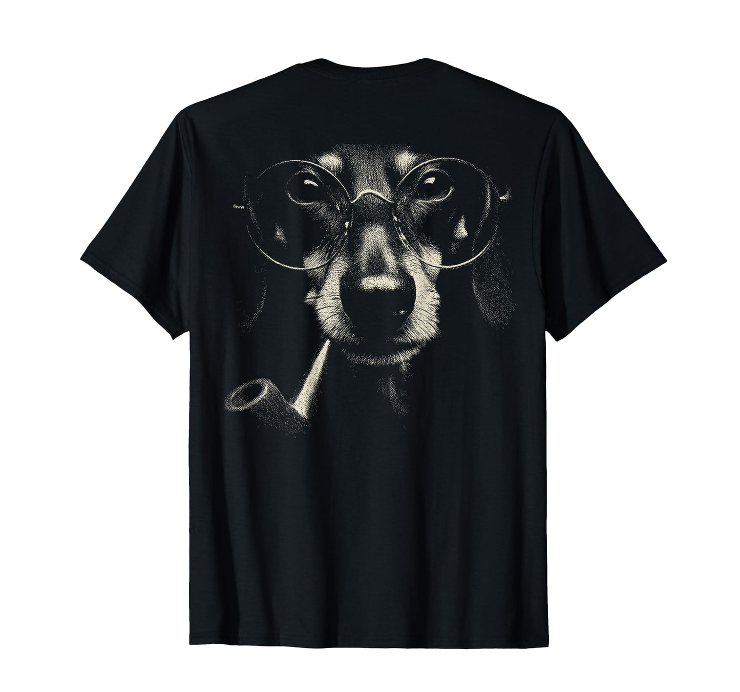 Dachshund Smoking Pipe Glasses T-Shirt - Casual Everyday Wear for Adults - T-Shirt, Sweatshirt, Hoodie