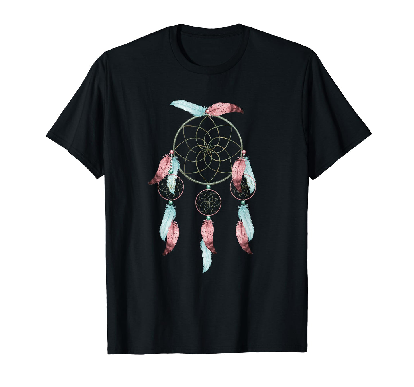 Dreamcatcher Boho Feather Tribal T-Shirt - Novelty Apparel Unisex - T-Shirt, Sweatshirt, Hoodie