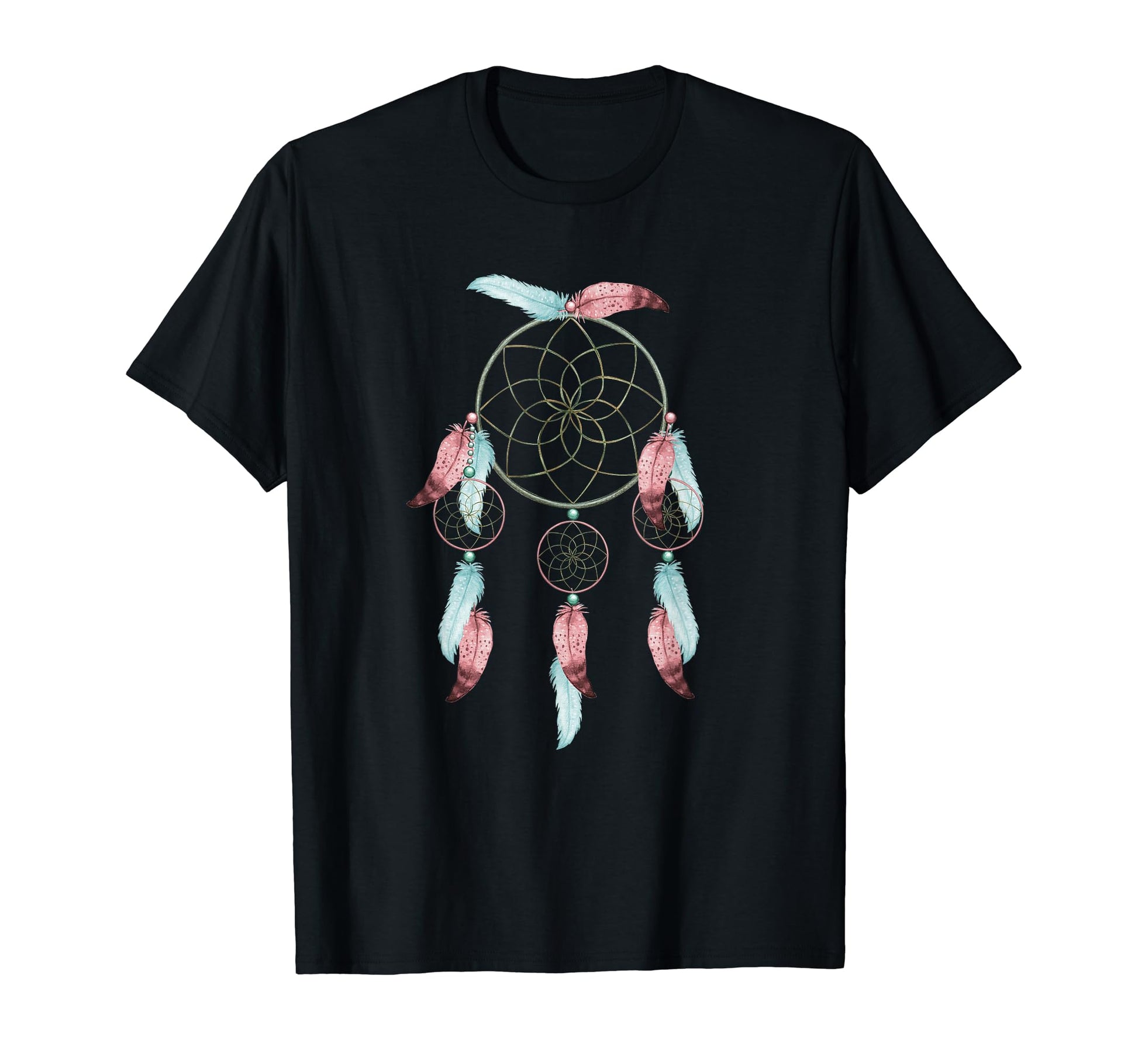 Dreamcatcher Boho Feather Tribal T-Shirt - Novelty Apparel Unisex - T-Shirt, Sweatshirt, Hoodie