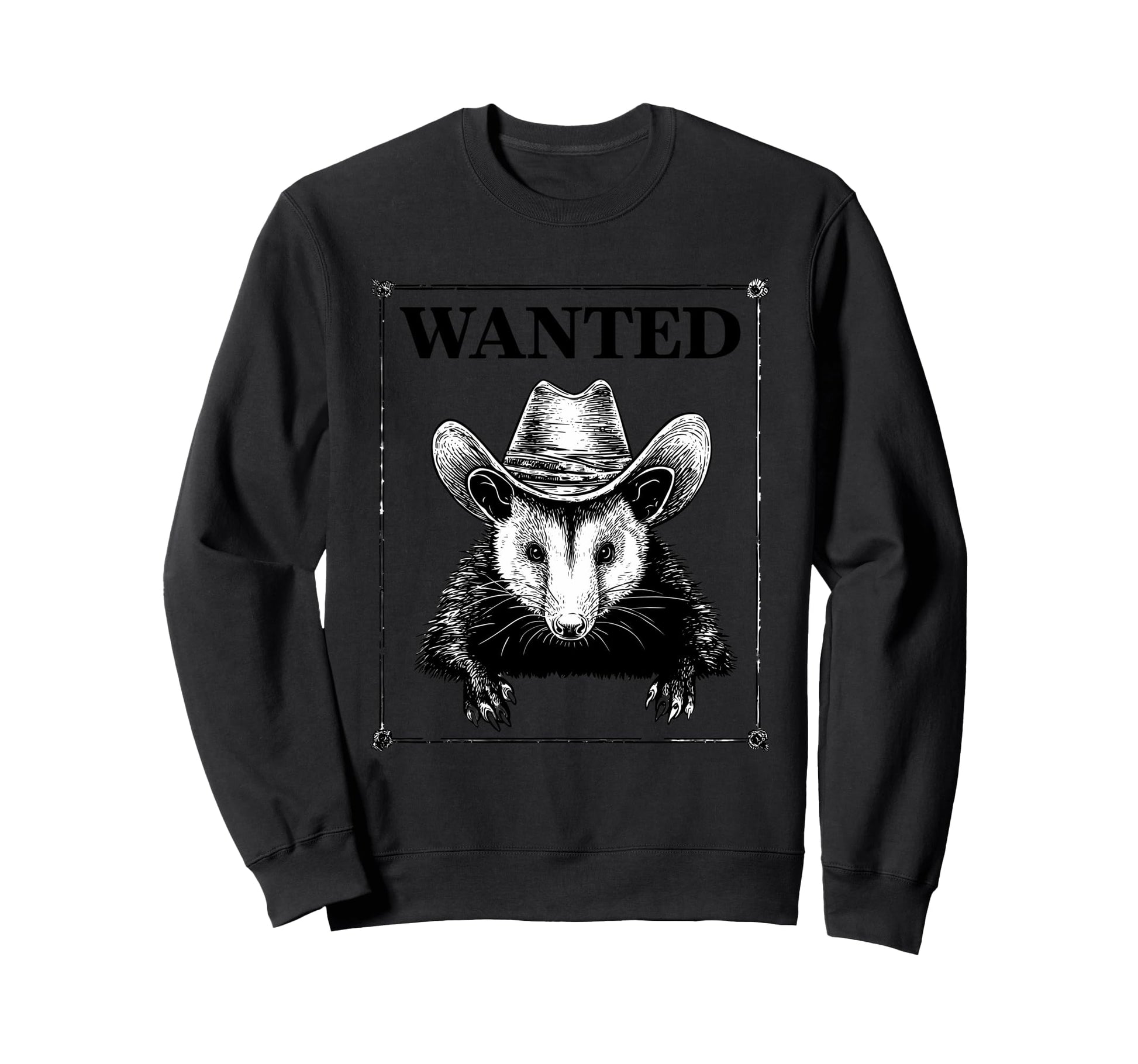 Country Cowboy Opossum Rodeo Sweatshirt - Custom Art Print for Adults - T-Shirt, Sweatshirt, Hoodie
