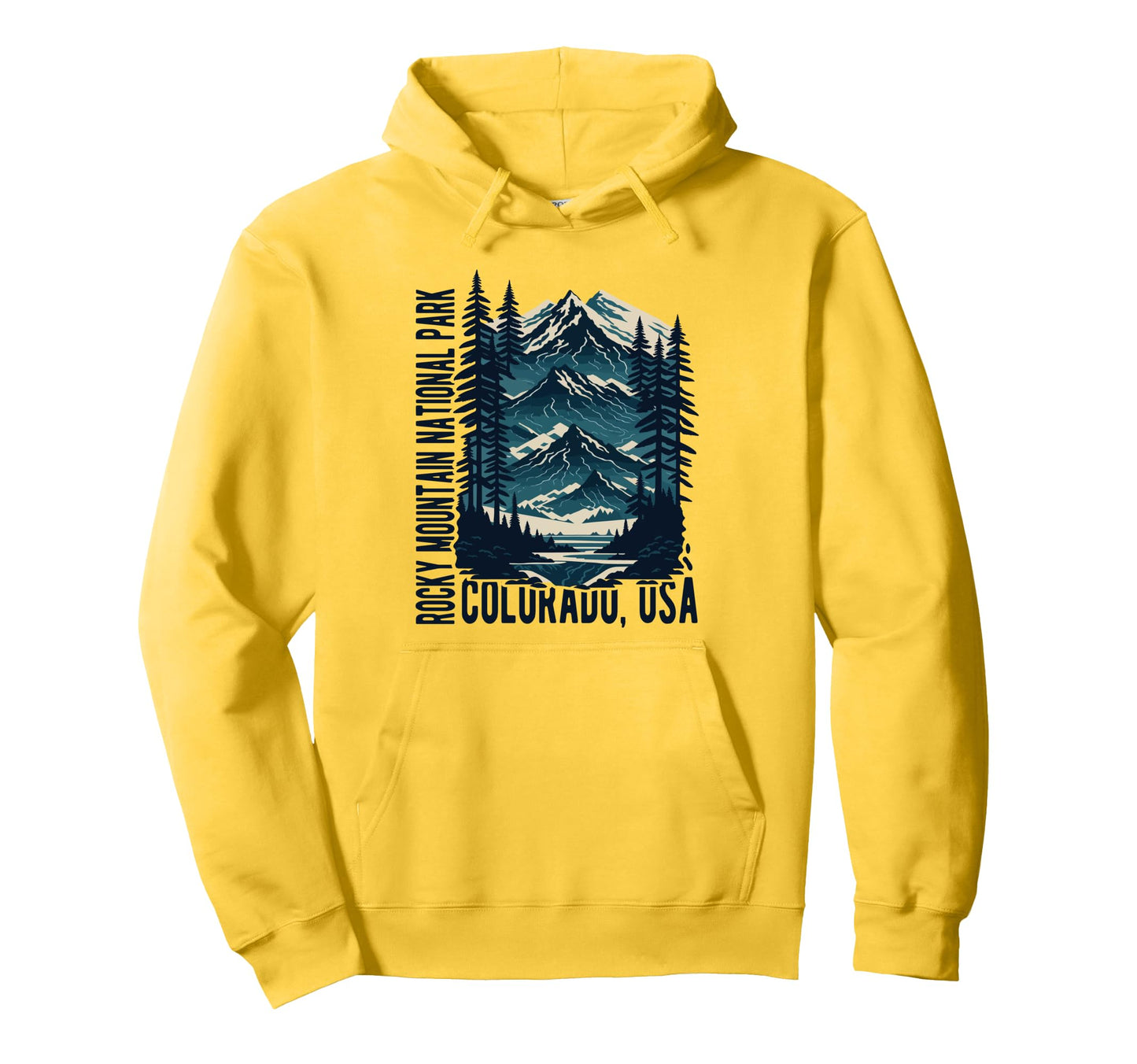 Rocky Mountain National Park Scenic Hoodie - Streetwear Style Men Women - T-Shirt, Sweatshirt, Hoodie