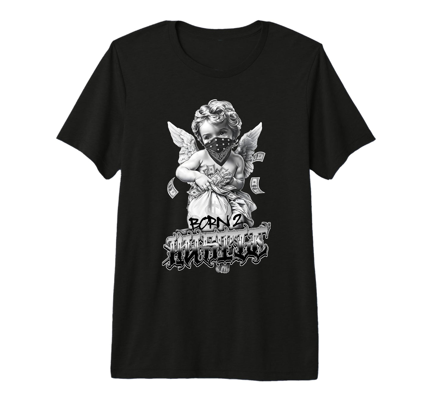 Born To Hustle Tattoo Art Chicano T-Shirt - Unique Graphic for Adults - T-Shirt, Sweatshirt, Hoodie