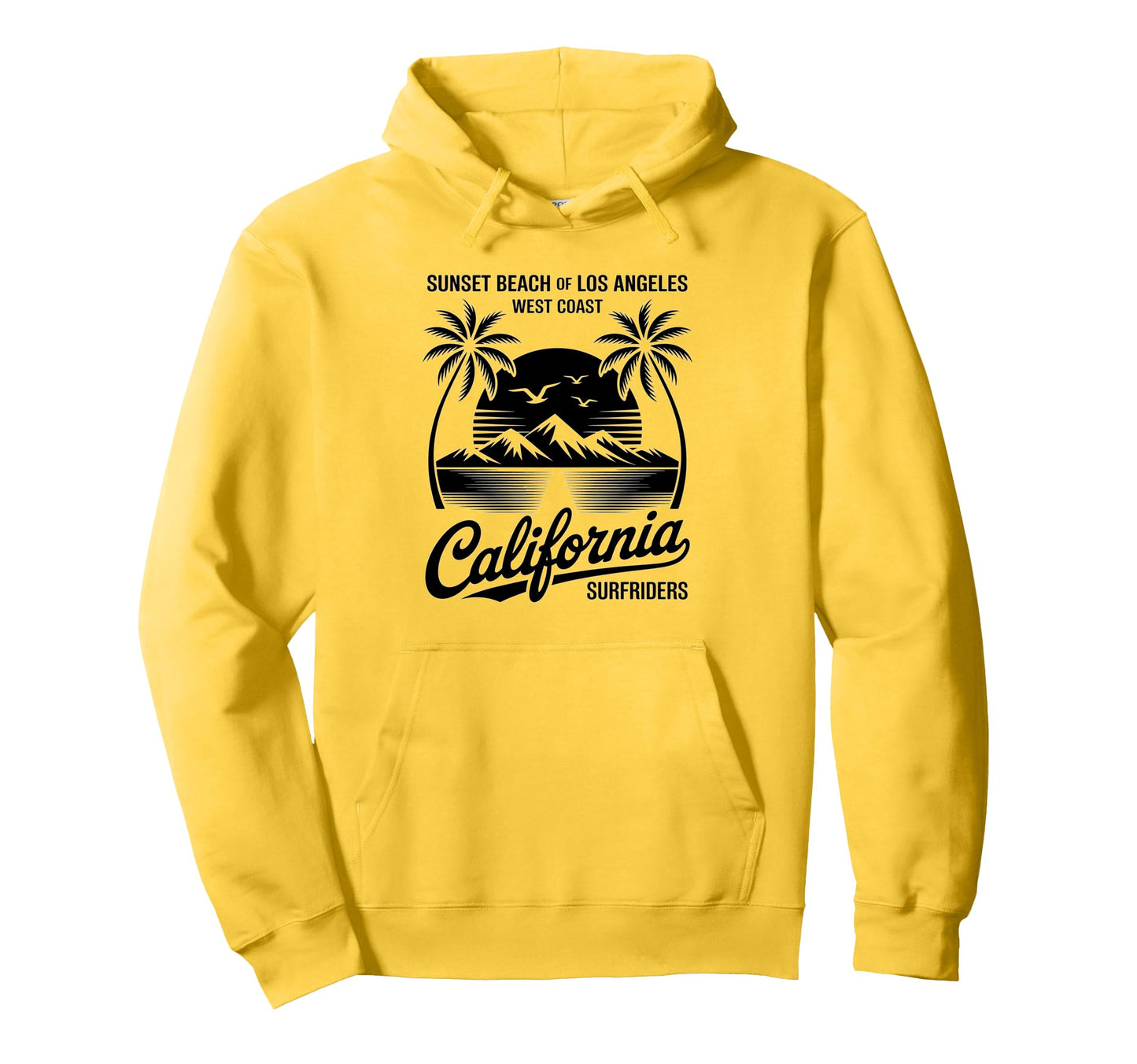 Ocean West Coast Summer Vibes Hoodie - Unique Graphic for Adults - T-Shirt, Sweatshirt, Hoodie