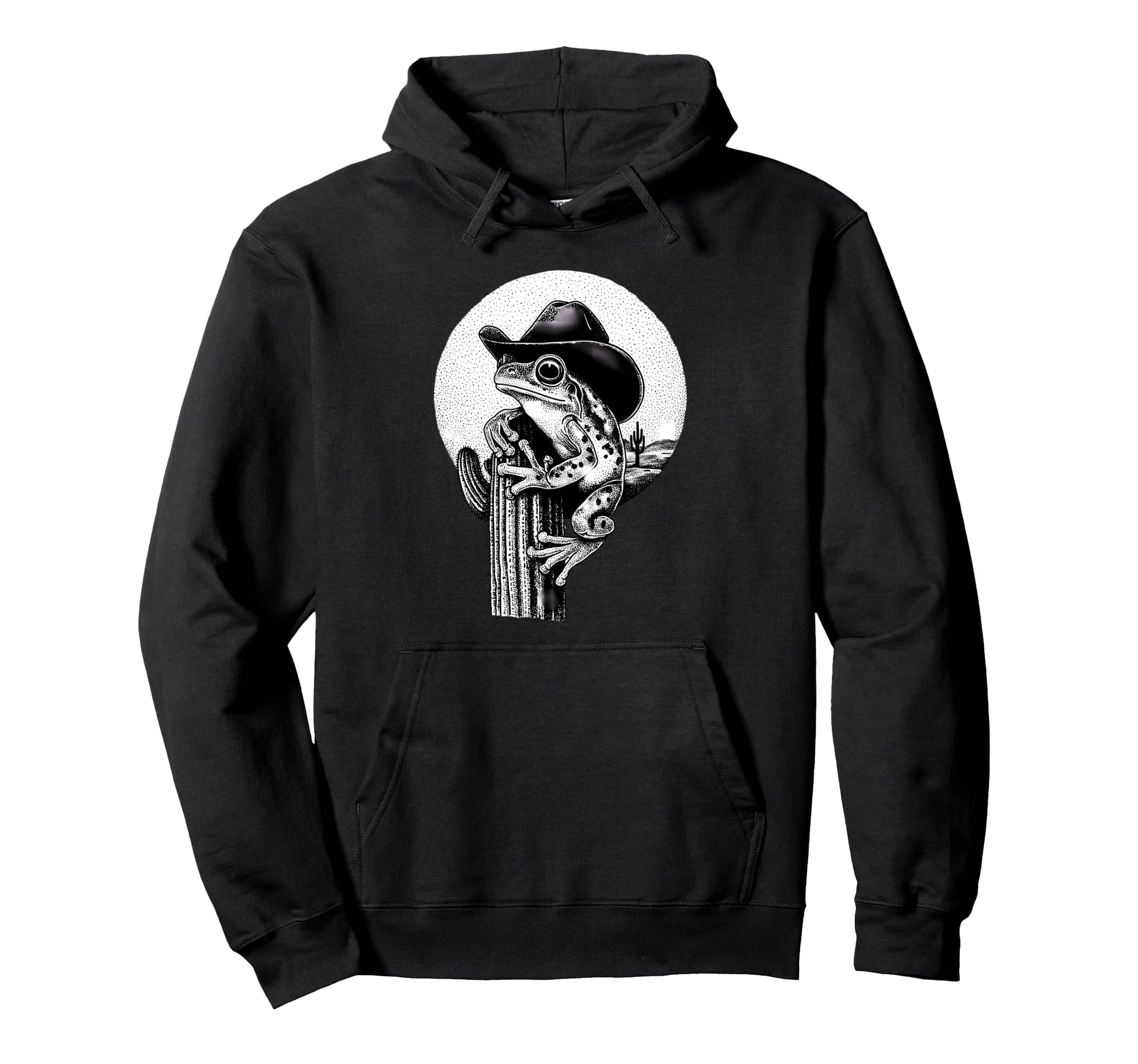 Country Cowboy Frog Toad Rodeo Cowgirl Hoodie - Trendy Graphic Unisex - T-Shirt, Sweatshirt, Hoodie
