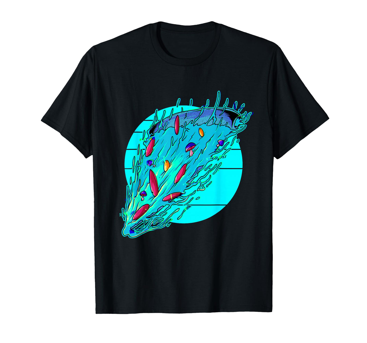 Vaporwave Aesthetic Pizza Slice Food T-Shirt - Streetwear Style Unisex - T-Shirt, Sweatshirt, Hoodie