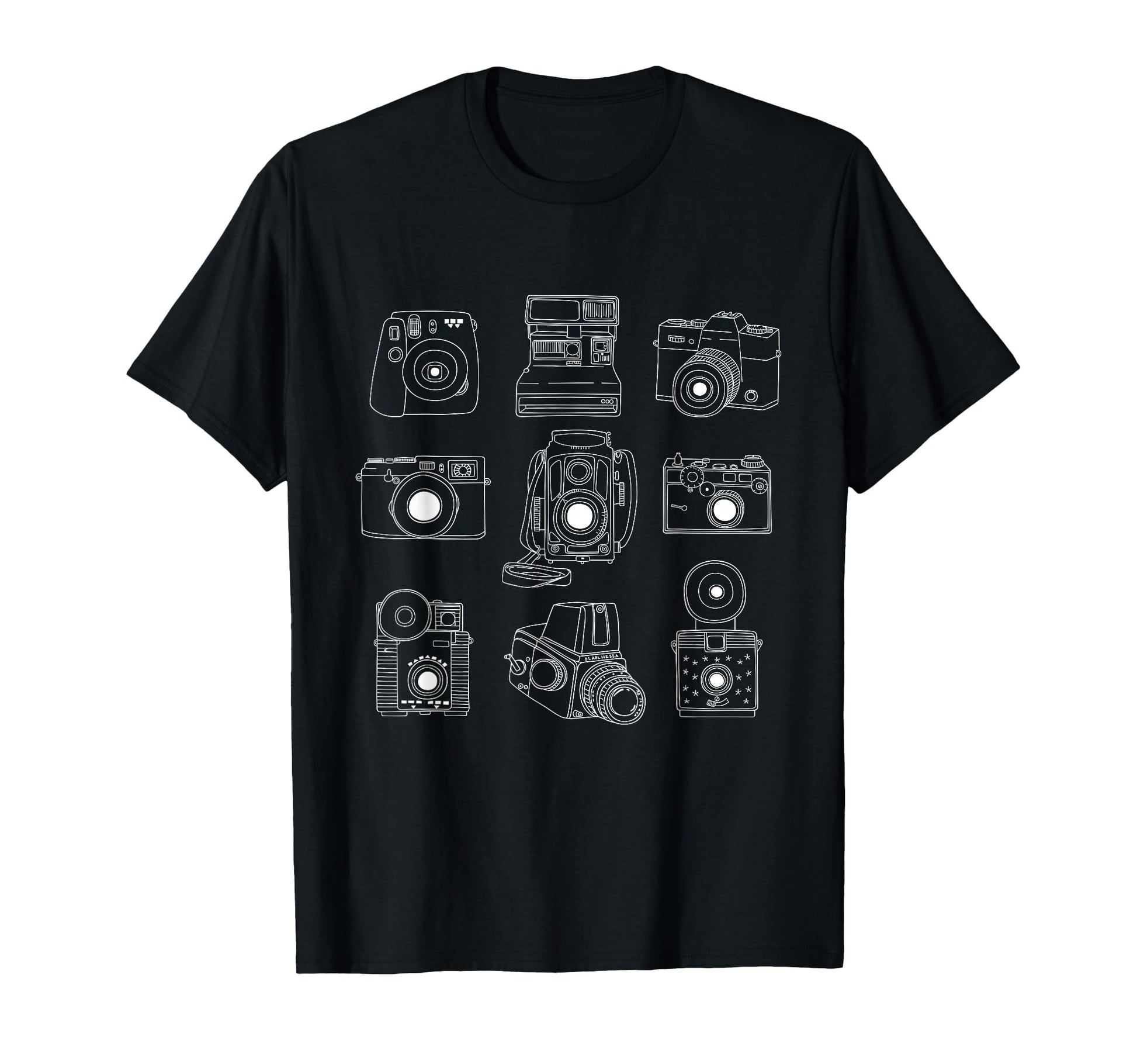 Photographer White Hand Drawn T-Shirt - Aesthetic Graphic for Adults - T-Shirt, Sweatshirt, Hoodie