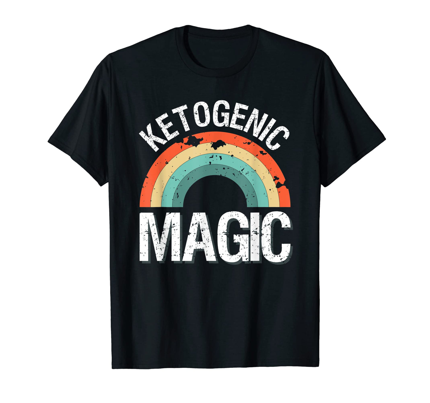 Ketogenic Magic Funny Keto Diet Rainbow T-Shirt - Graphic Print for Adults - T-Shirt, Sweatshirt, Hoodie