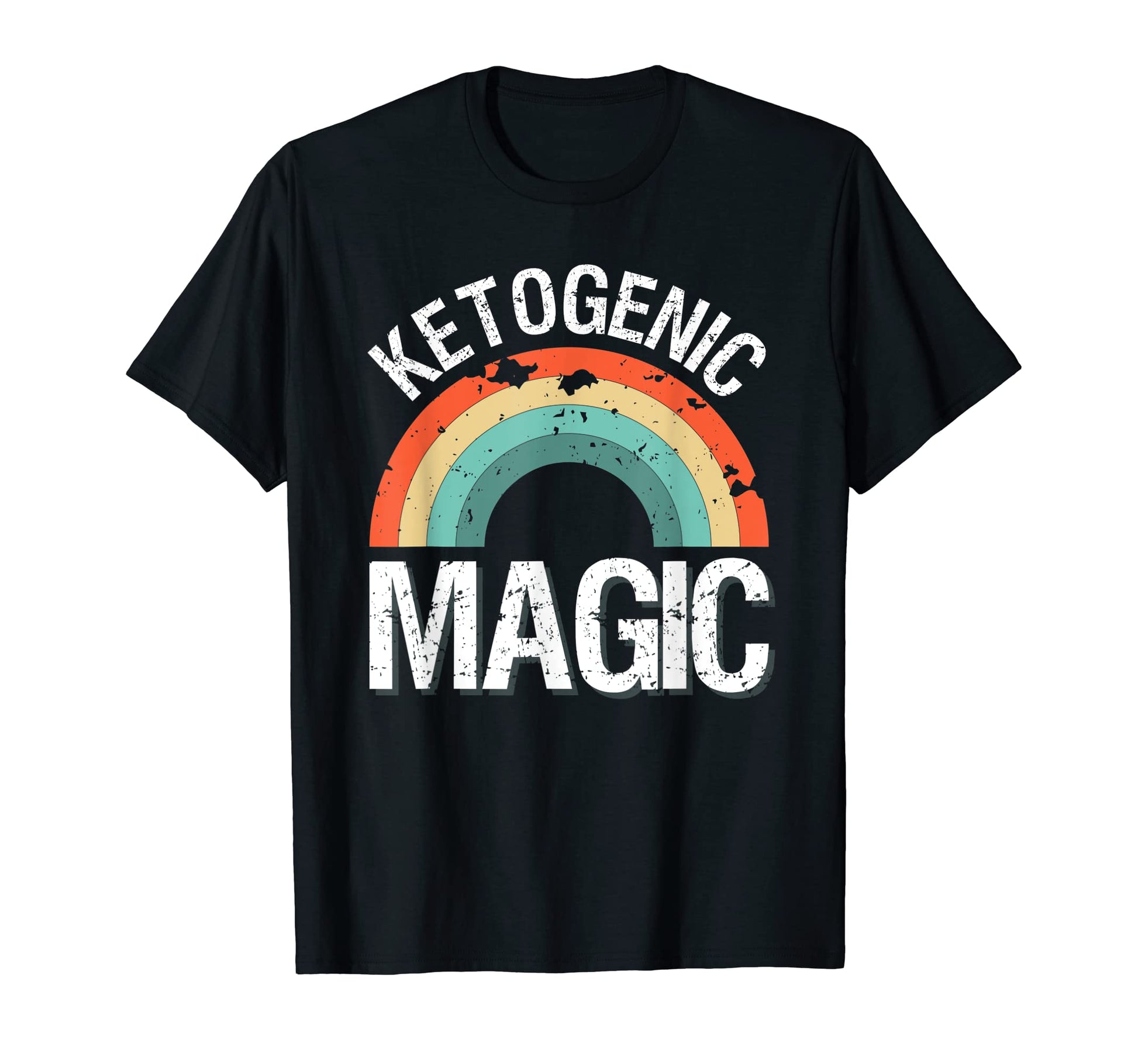 Ketogenic Magic Funny Keto Diet Rainbow T-Shirt - Graphic Print for Adults - T-Shirt, Sweatshirt, Hoodie