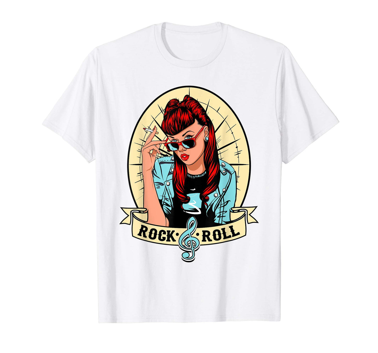Rockabilly Pin Up Costume 1950S Sock T-Shirt - Custom Art Print Men Women - T-Shirt, Sweatshirt, Hoodie