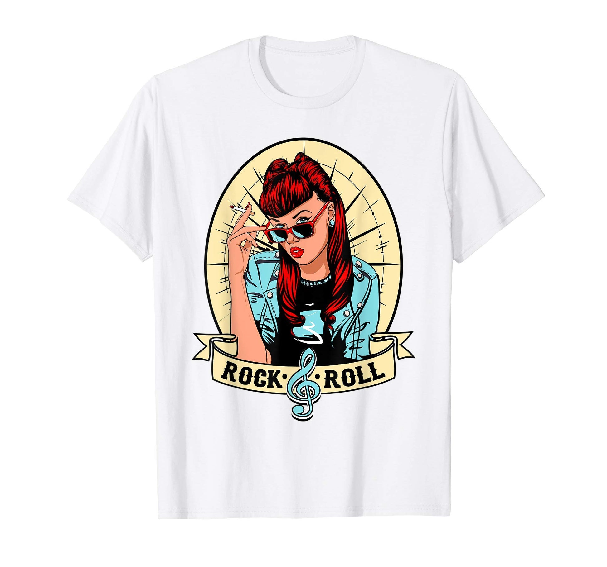 Rockabilly Pin Up Costume 1950S Sock T-Shirt - Custom Art Print Men Women - T-Shirt, Sweatshirt, Hoodie