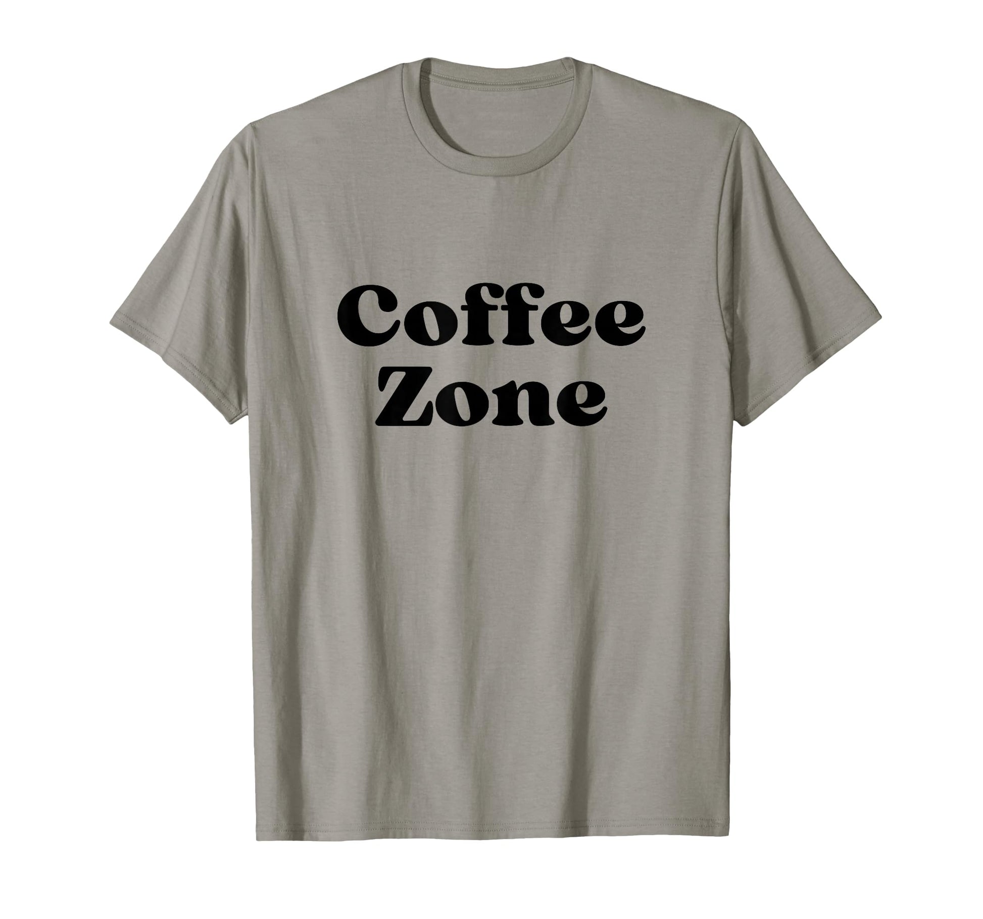 Coffee Zone Bold Black Text Typography T-Shirt - Graphic Print Men Women - T-Shirt, Sweatshirt, Hoodie