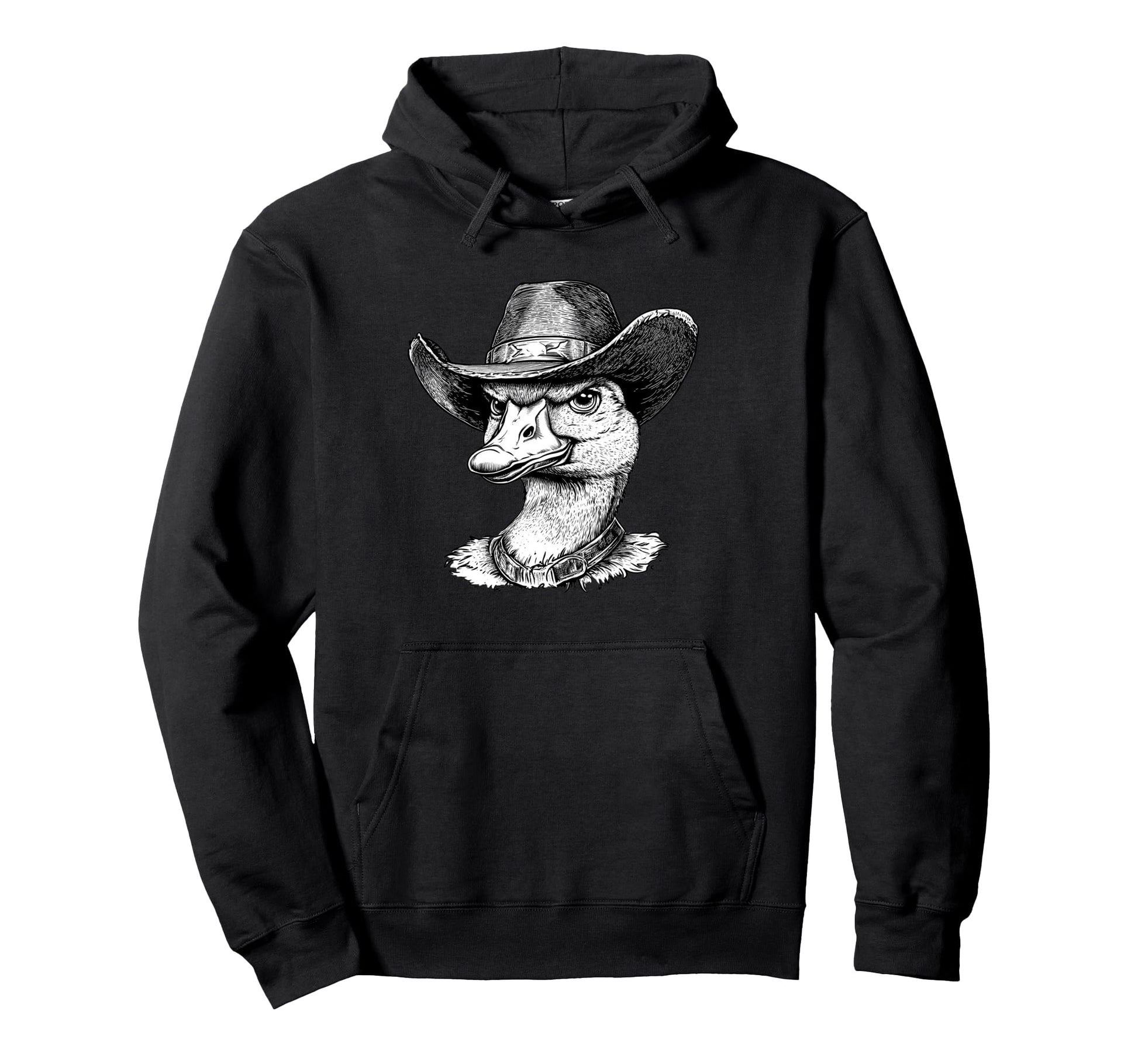 Cowboy Goose Go Git Silly Goose Hoodie - Trendy Graphic for Adults - T-Shirt, Sweatshirt, Hoodie