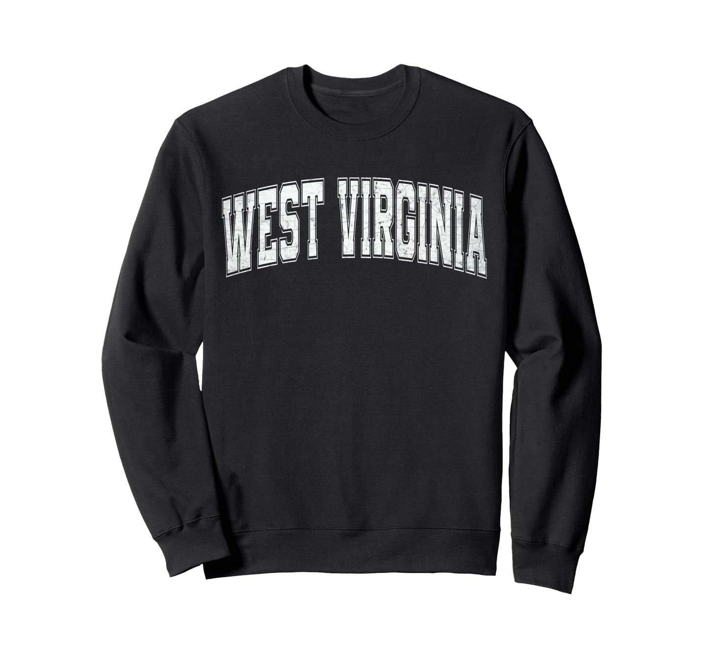 West Virginia White Text Sweatshirt - Unique Graphic for Adults - T-Shirt, Sweatshirt, Hoodie