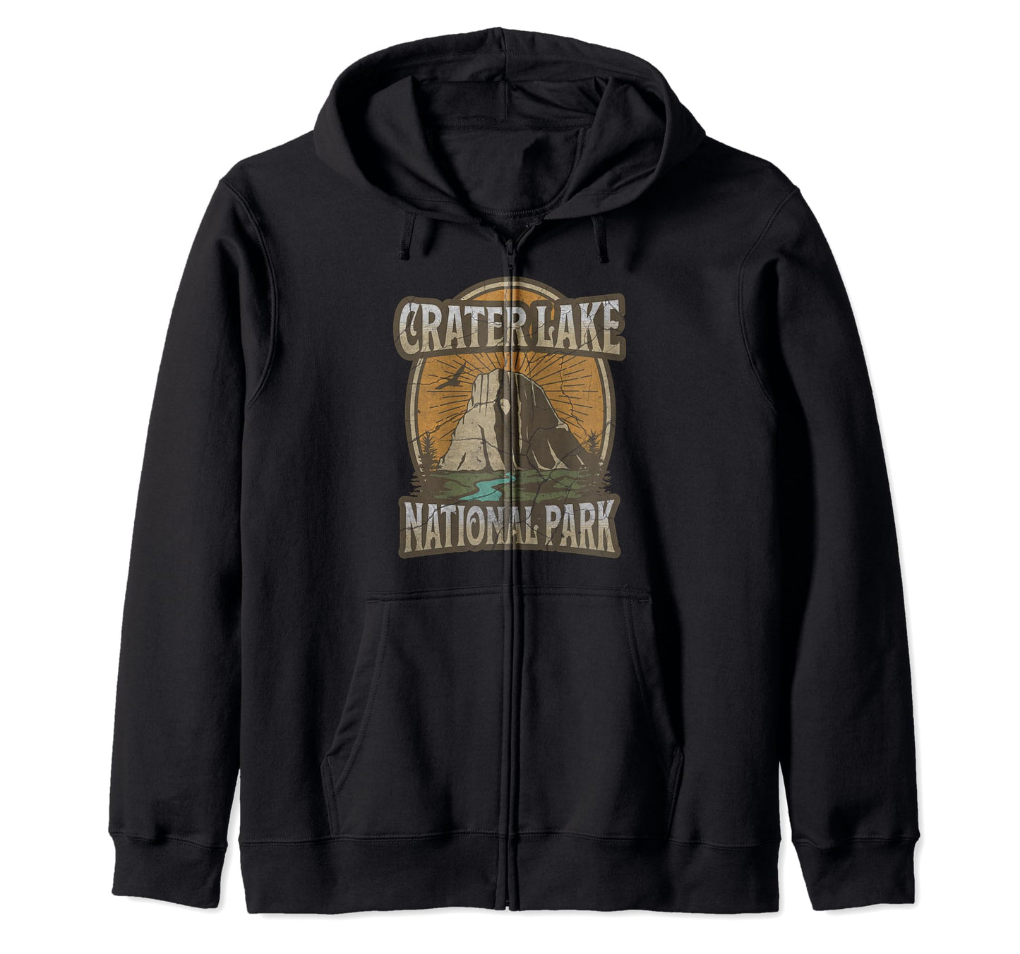 Crater Lake National Park Oregon Usa Hoodie - Graphic Print for Adults - T-Shirt, Sweatshirt, Hoodie