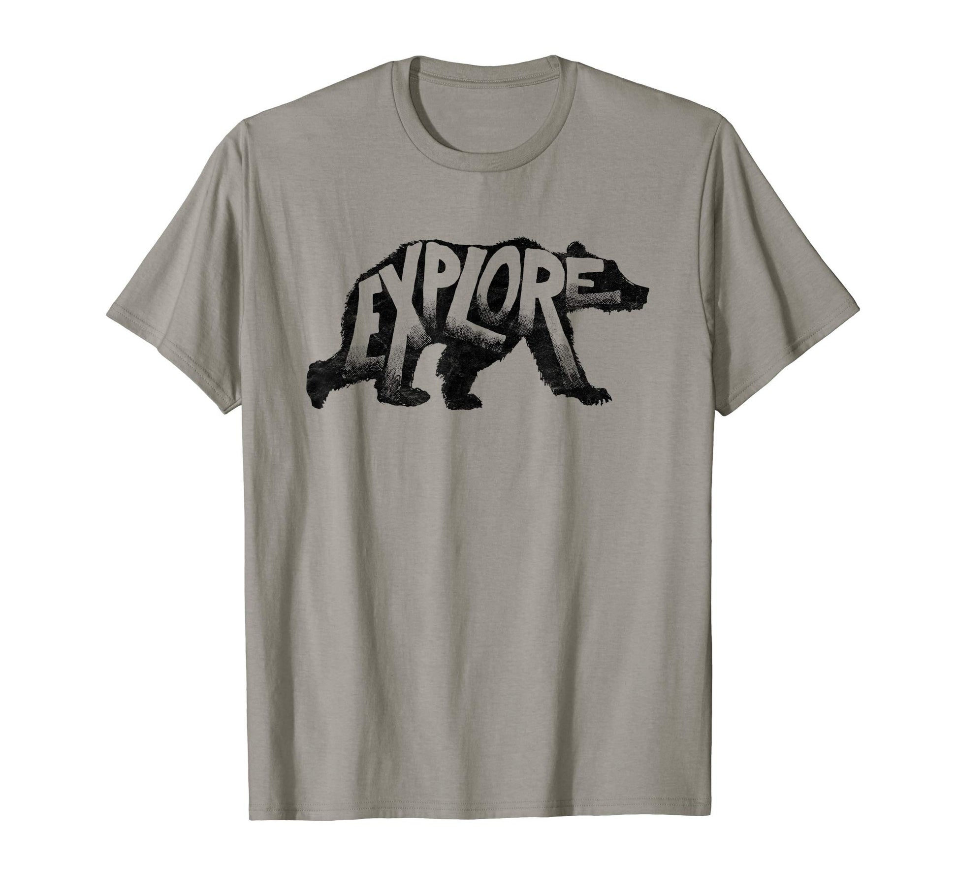 Explore Bear Typography Outdoors T-Shirt - Unique Graphic Men Women - T-Shirt, Sweatshirt, Hoodie
