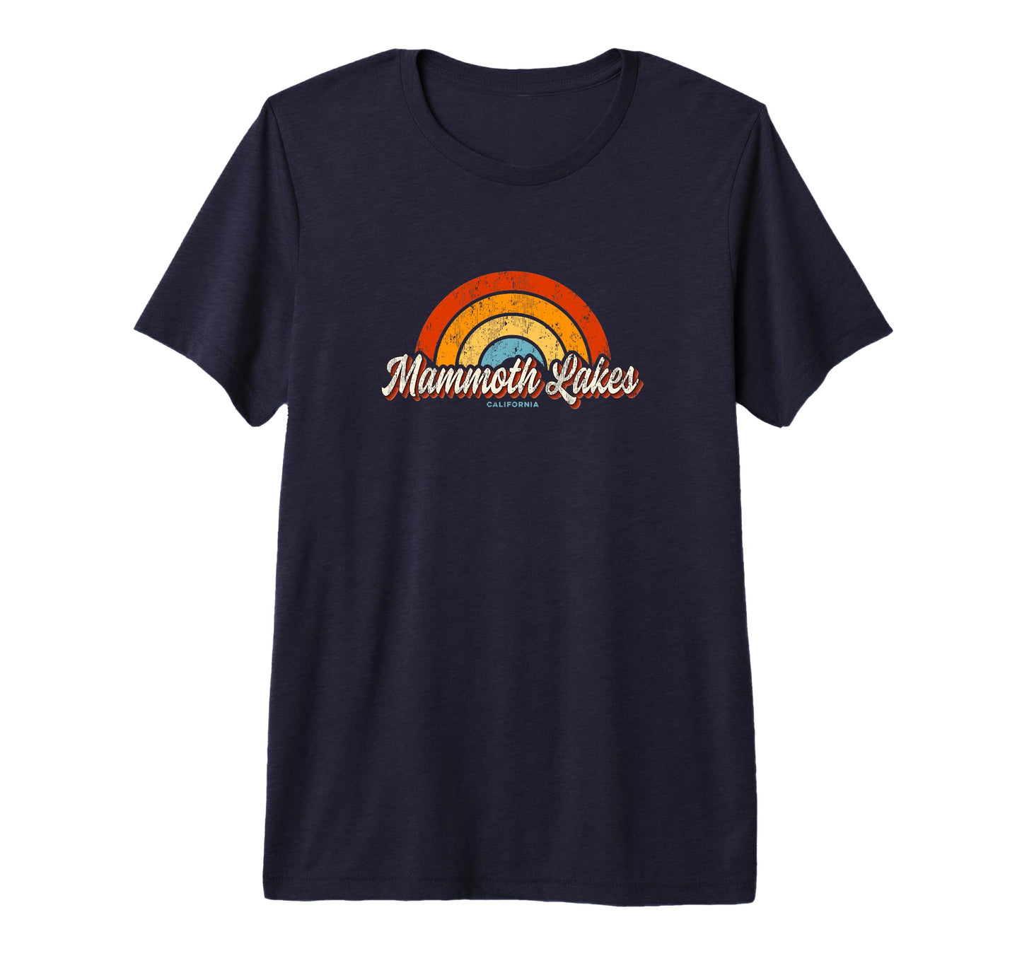 Mens Mammoth Lakes California Ca Rainbow T-Shirt - Custom Art Print Unisex - T-Shirt, Sweatshirt, Hoodie