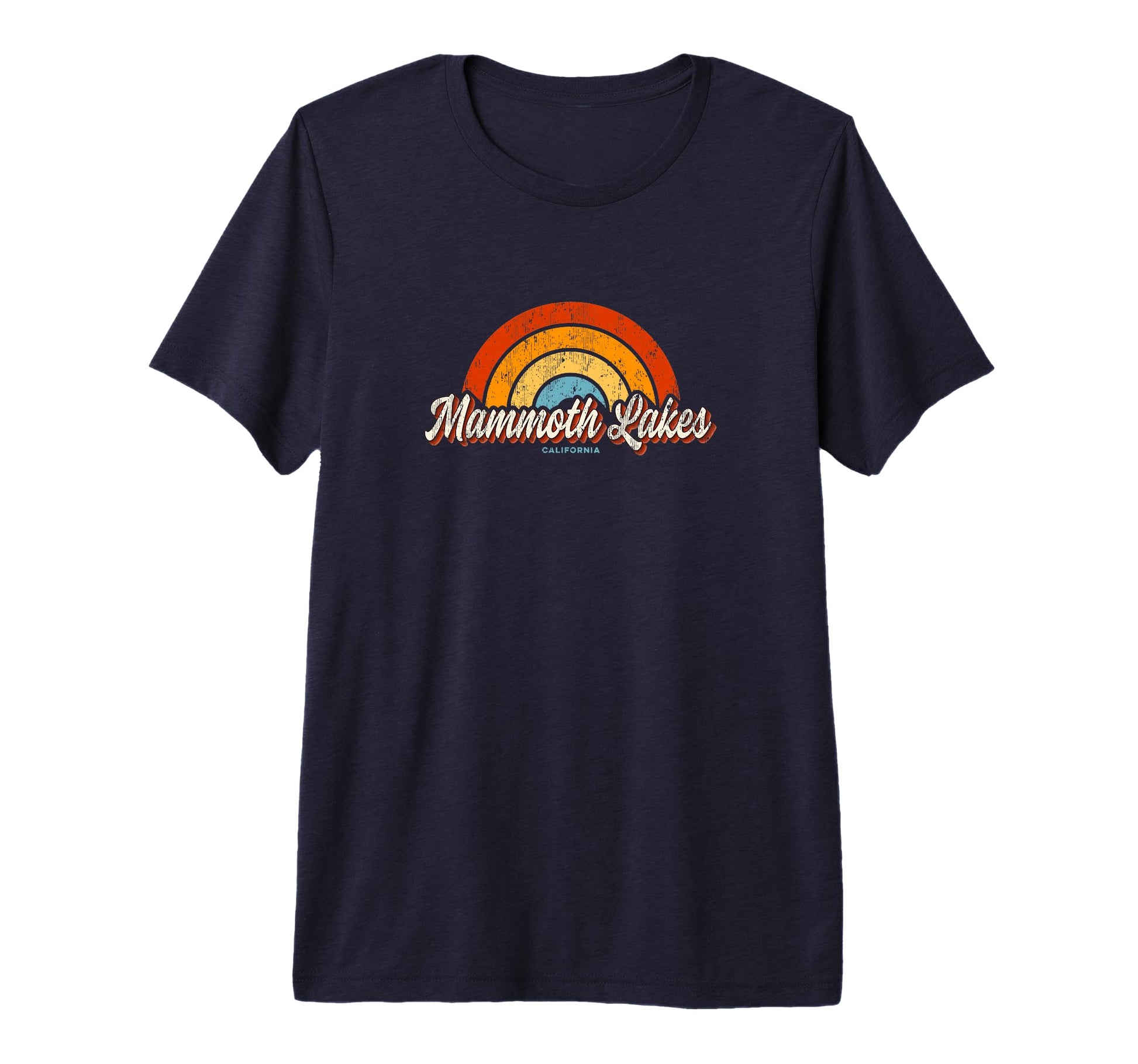 Mens Mammoth Lakes California Ca Rainbow T-Shirt - Custom Art Print Unisex - T-Shirt, Sweatshirt, Hoodie