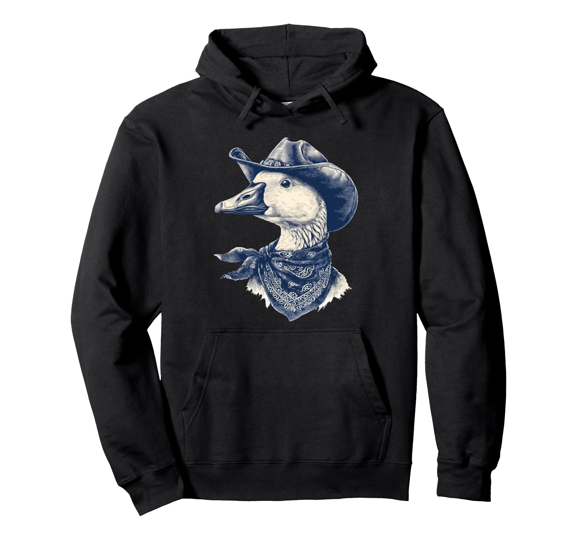 Goose Cowboy Rodeo Cowgirl Western Hoodie - Graphic Print for Adults - T-Shirt, Sweatshirt, Hoodie