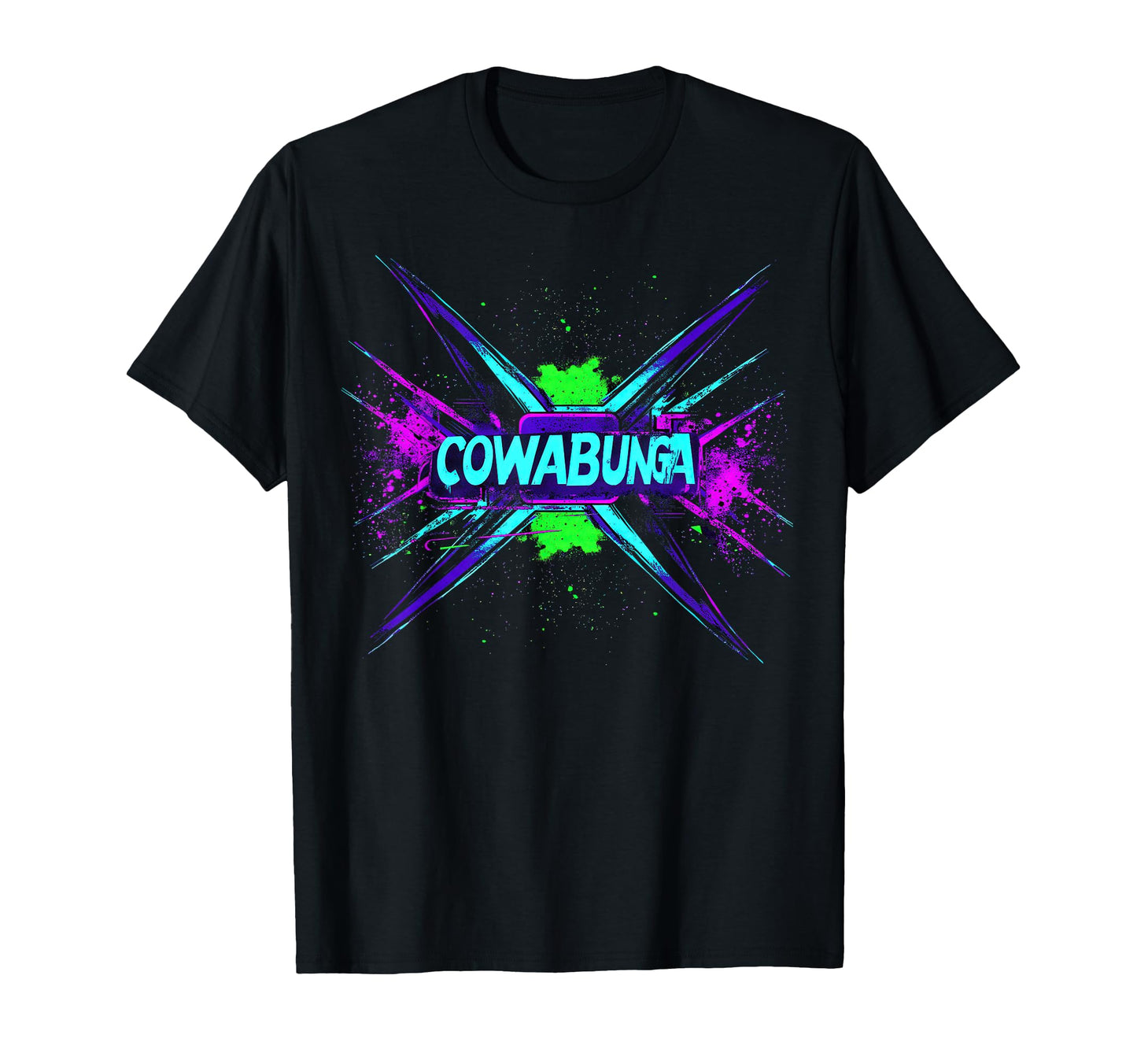 Cowabunga 80S 90S Nostalgia Slang T-Shirt - Minimalist Print Men Women - T-Shirt, Sweatshirt, Hoodie