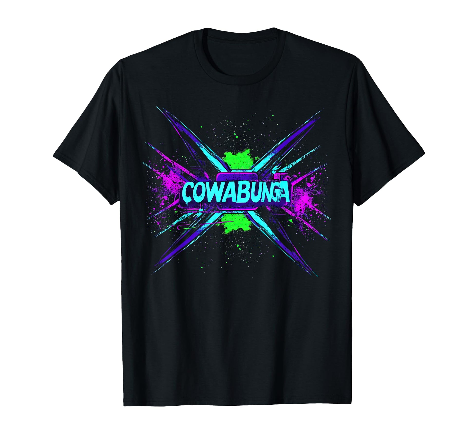 Cowabunga 80S 90S Nostalgia Slang T-Shirt - Minimalist Print Men Women - T-Shirt, Sweatshirt, Hoodie