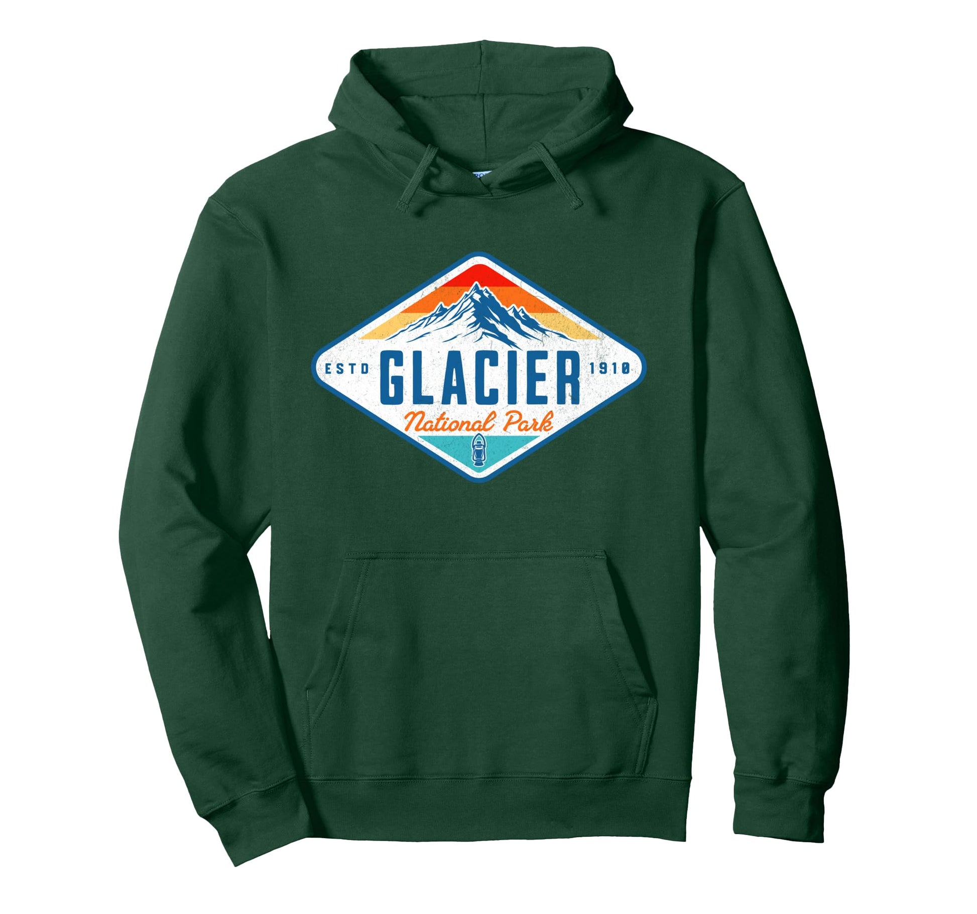 Glacier National Park Montana Family Trip Hoodie - Graphic Print for Adults - T-Shirt, Sweatshirt, Hoodie