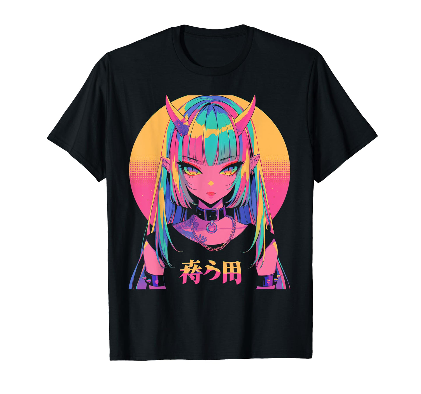 Goth Grunge Demon Anime Waifu Horror Alt T-Shirt - Graphic Print Unisex - T-Shirt, Sweatshirt, Hoodie