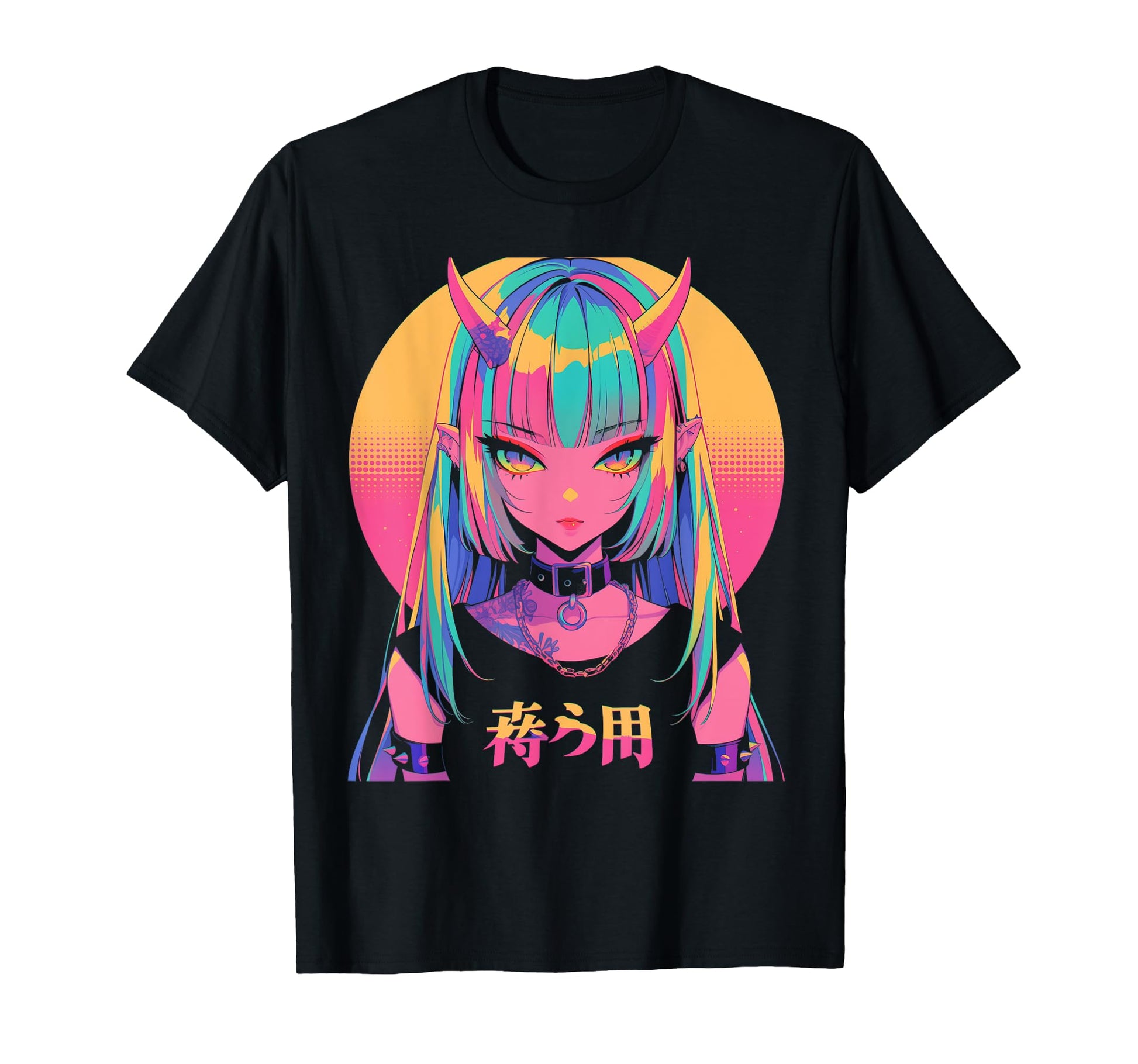 Goth Grunge Demon Anime Waifu Horror Alt T-Shirt - Graphic Print Unisex - T-Shirt, Sweatshirt, Hoodie