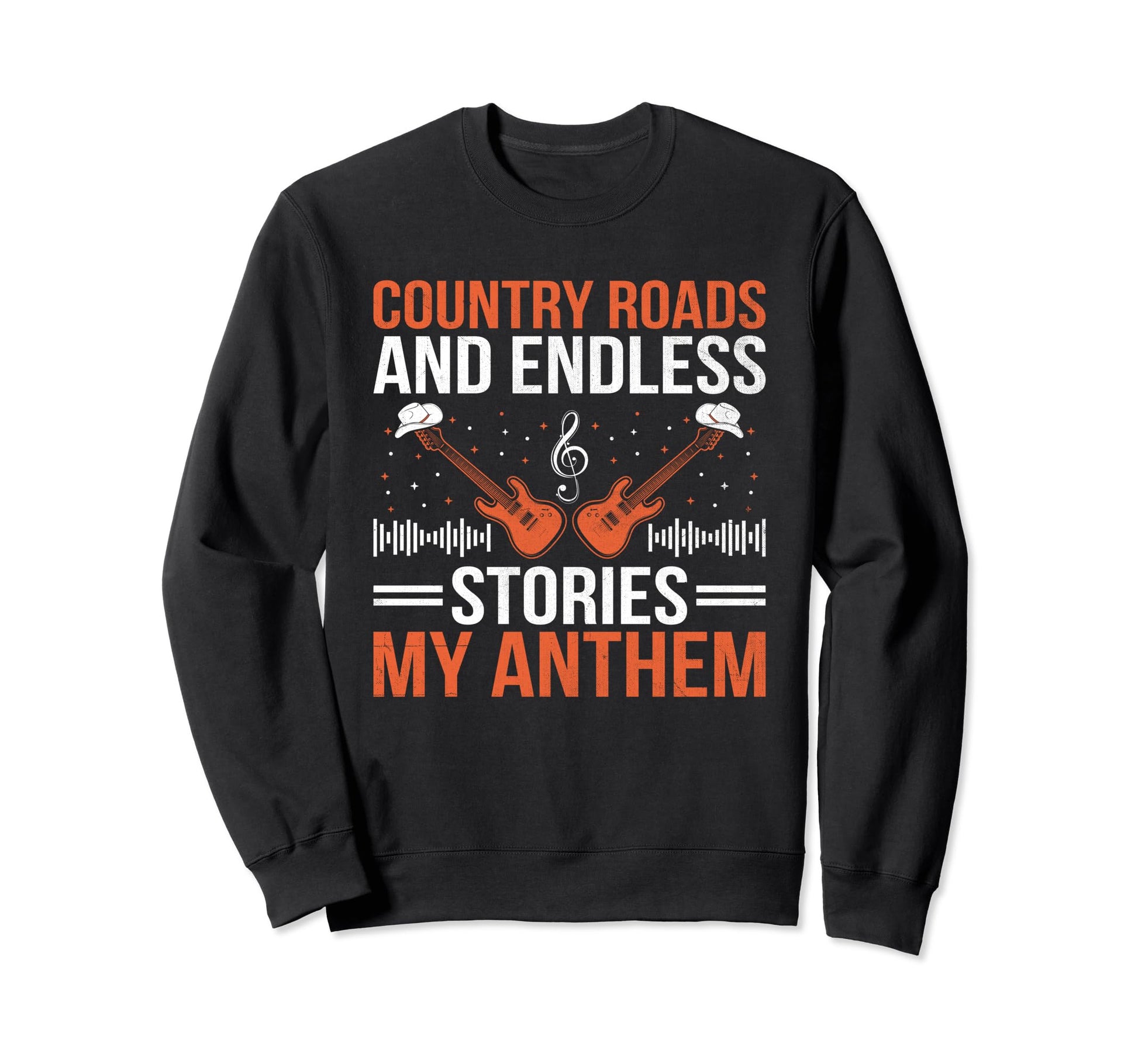 County Music Music Lover Western Sweatshirt - Minimalist Print for Adults - T-Shirt, Sweatshirt, Hoodie
