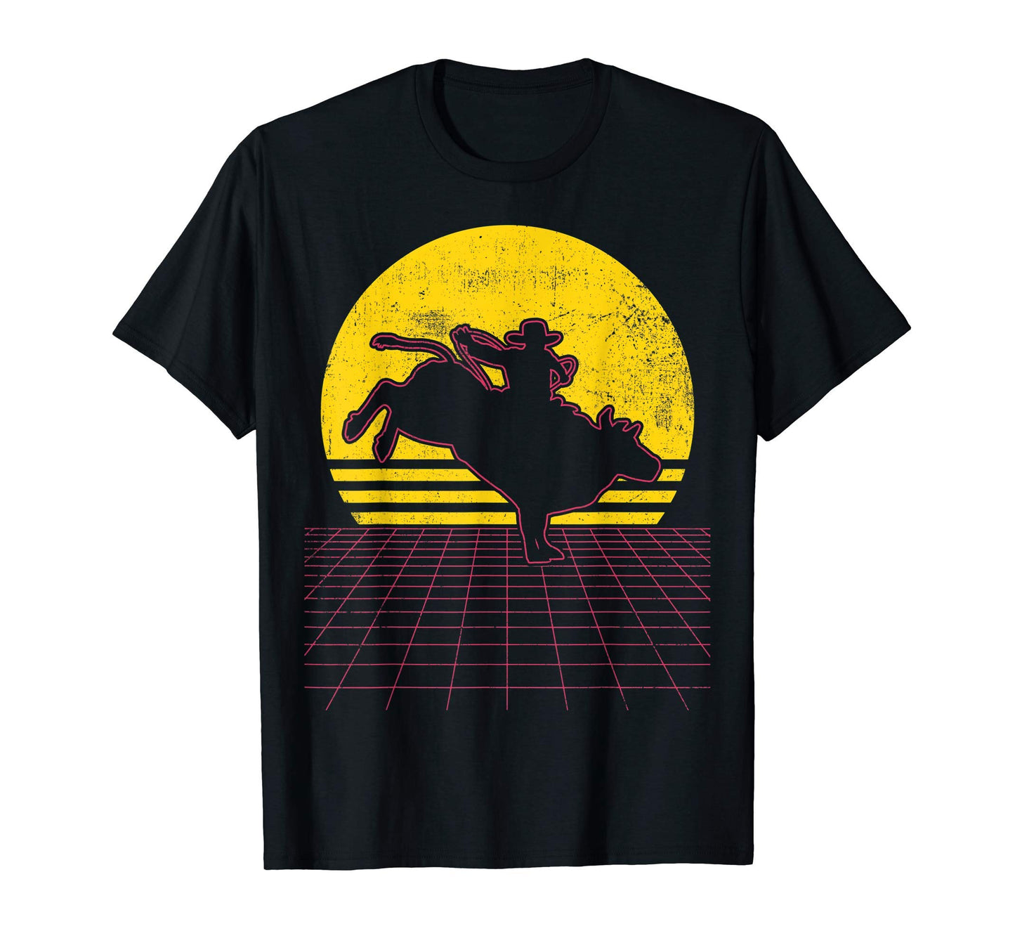 Bull Riding Cowboy Western T-Shirt - Casual Everyday Wear Men Women - T-Shirt, Sweatshirt, Hoodie