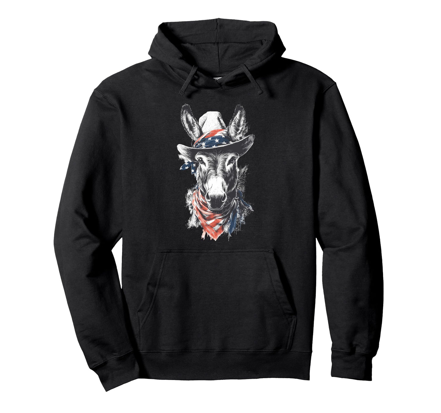 Country Cowboy Donkey Rodeo Hoodie - Casual Everyday Wear Men Women - T-Shirt, Sweatshirt, Hoodie