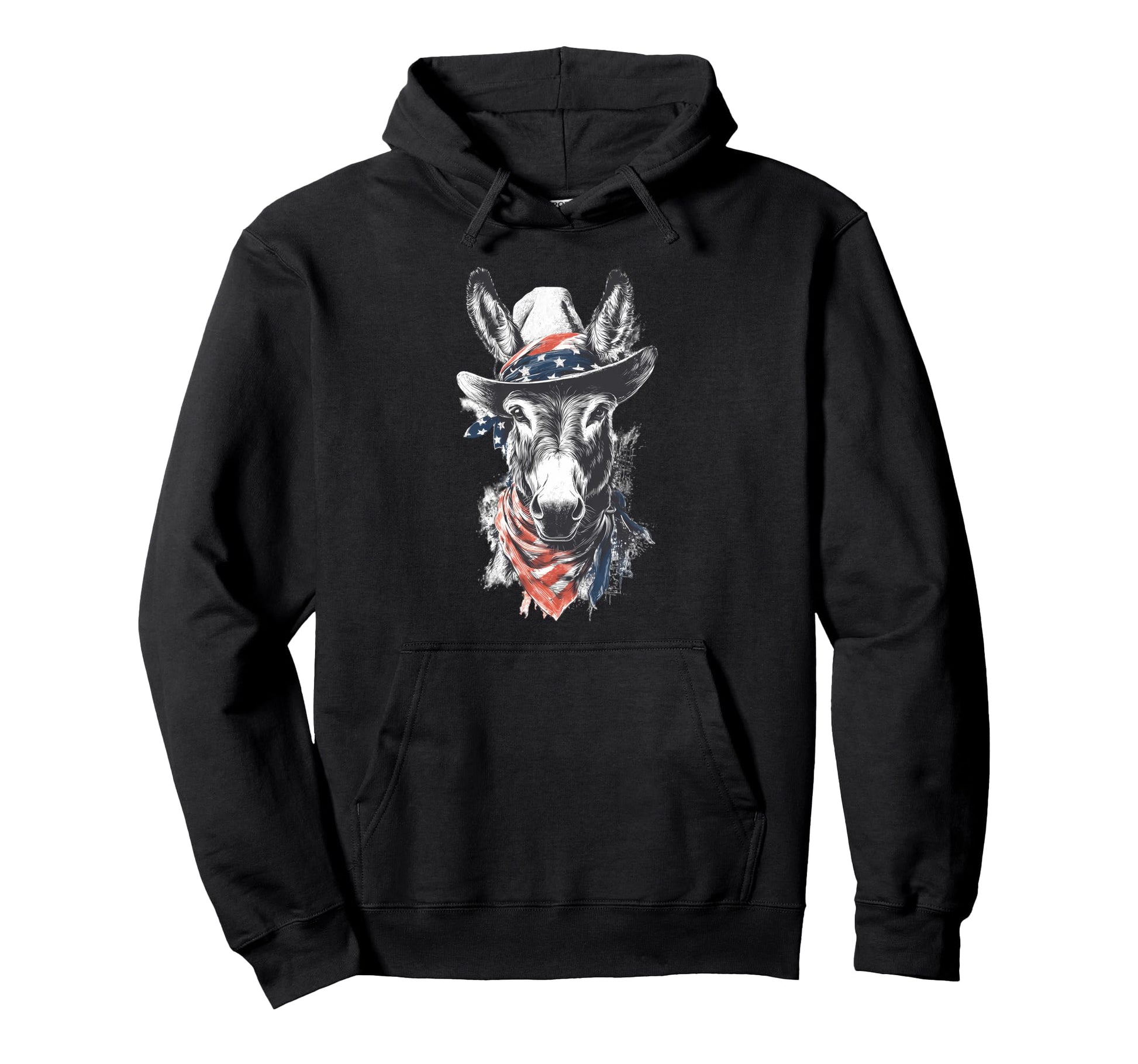 Country Cowboy Donkey Rodeo Hoodie - Casual Everyday Wear Men Women - T-Shirt, Sweatshirt, Hoodie