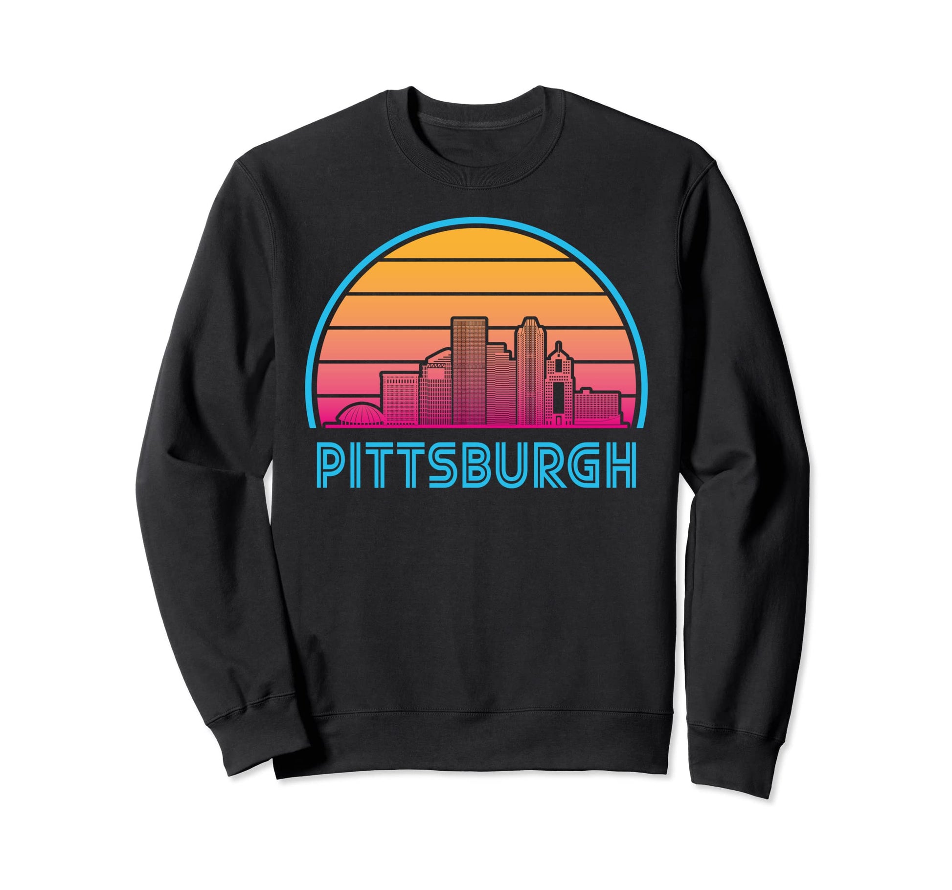 Pittsburgh Pennsylvania Skyline Sweatshirt - Streetwear Style for Adults - T-Shirt, Sweatshirt, Hoodie