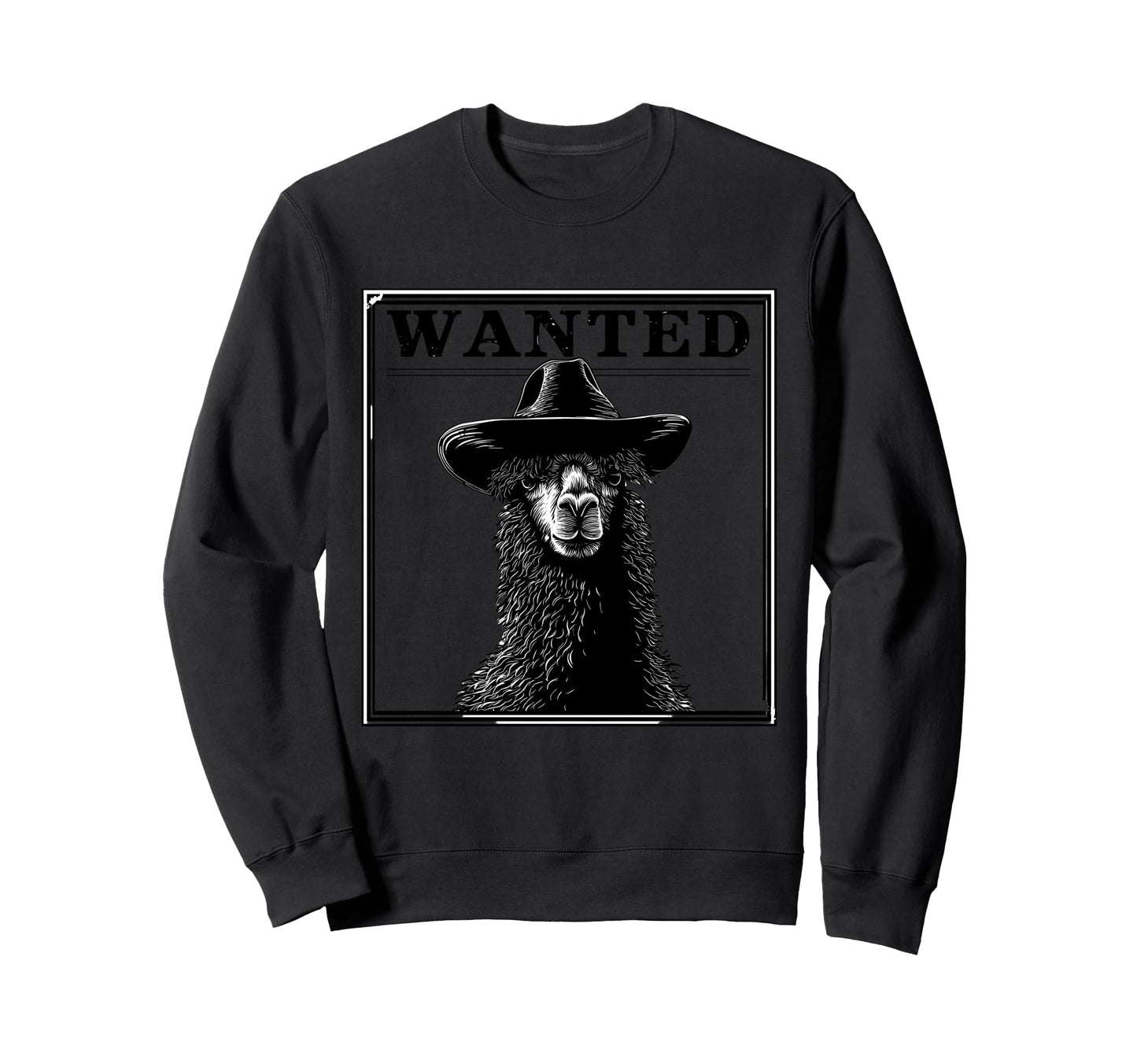 Llama Cowboy Rodeo Cowgirl Western Sweatshirt - Unique Graphic for Adults - T-Shirt, Sweatshirt, Hoodie