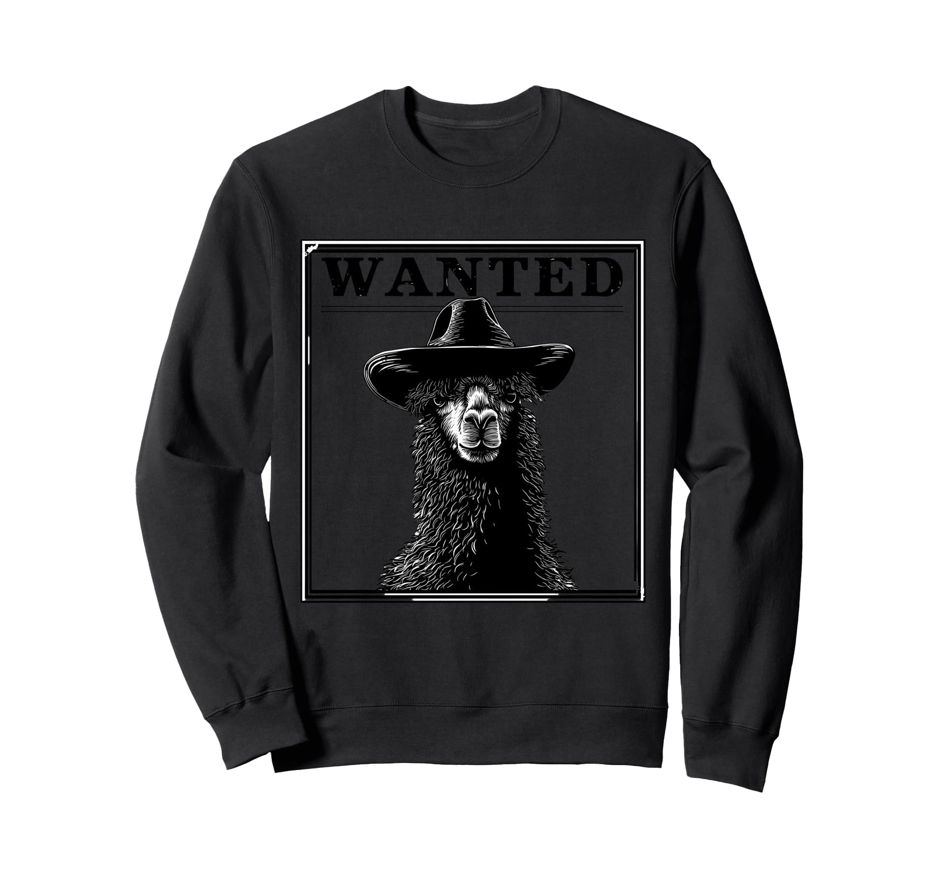 Llama Cowboy Rodeo Cowgirl Western Sweatshirt - Unique Graphic for Adults - T-Shirt, Sweatshirt, Hoodie