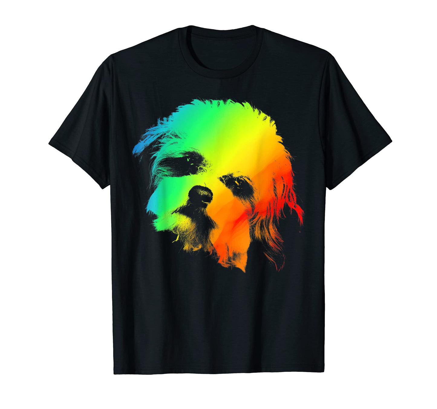 Cavachon Colorful Rainbow T-Shirt - Unique Graphic Men Women - T-Shirt, Sweatshirt, Hoodie