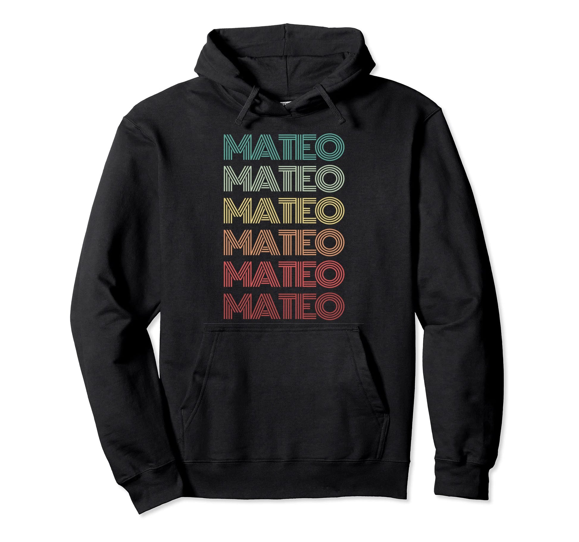 First Name Mateo Personalized Birthday Hoodie - Graphic Print Men Women - T-Shirt, Sweatshirt, Hoodie