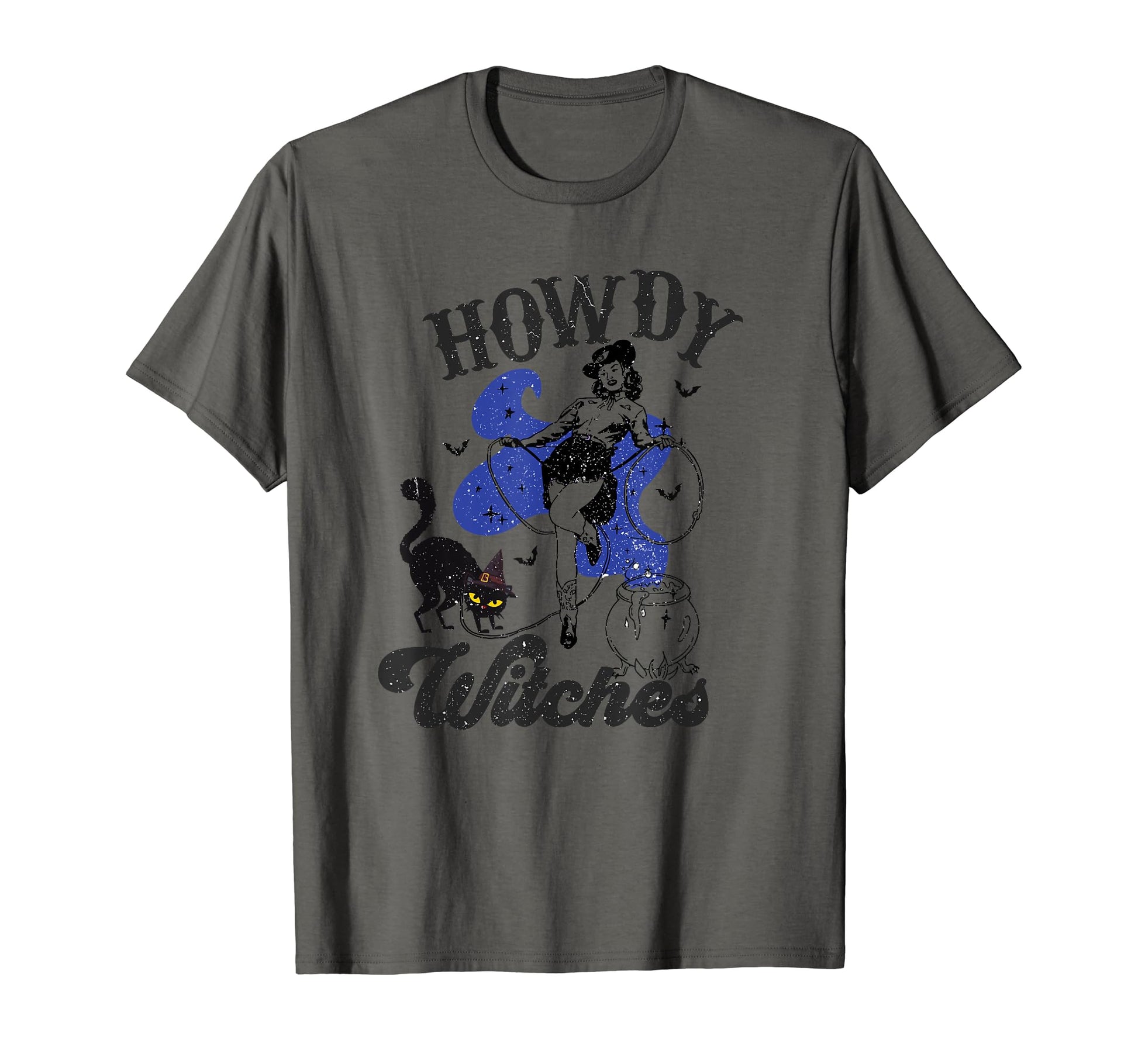 Howdy Witches Cowboy Cowgirl Western T-Shirt - Graphic Print Unisex - T-Shirt, Sweatshirt, Hoodie