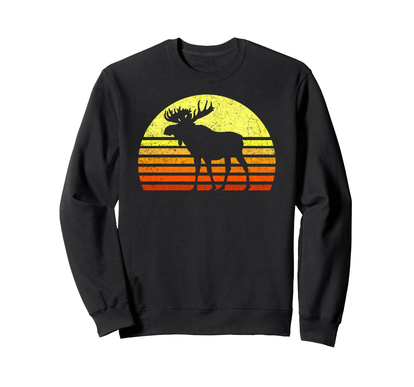 Eighties Sun Moose National Park Sweatshirt - Unique Graphic for Adults - T-Shirt, Sweatshirt, Hoodie