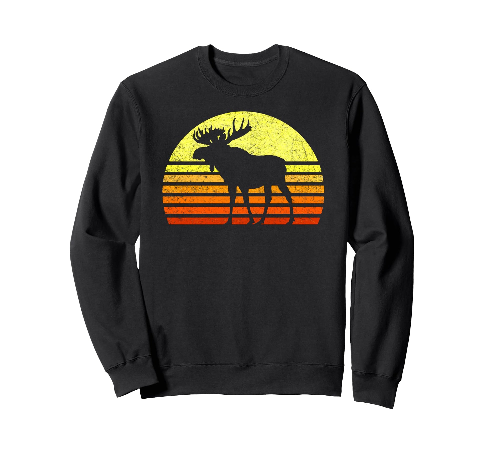 Eighties Sun Moose National Park Sweatshirt - Unique Graphic for Adults - T-Shirt, Sweatshirt, Hoodie