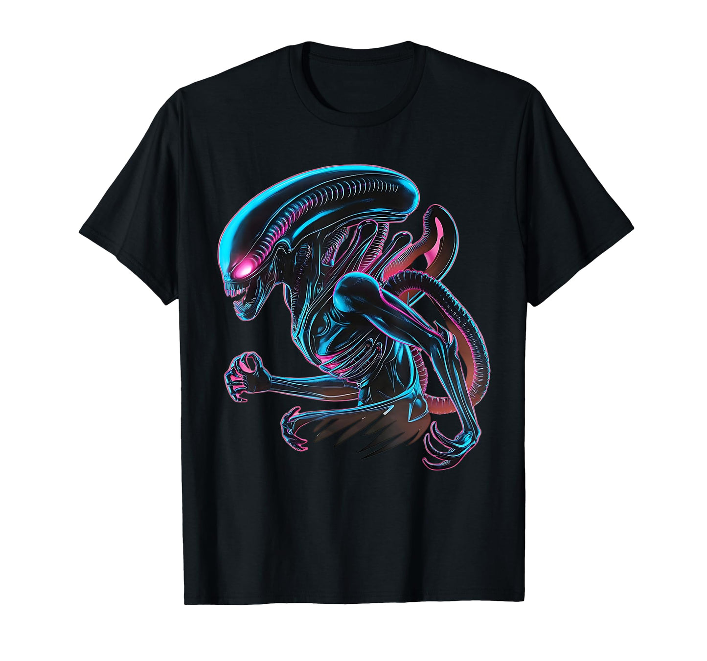 Illustrated Alien Xenomorph Alien 45Th T-Shirt - Graphic Print Men Women - T-Shirt, Sweatshirt, Hoodie