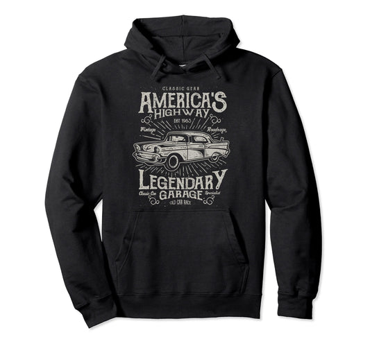 50S Car Auto Oldtimer Outfit Car Hoodie - Aesthetic Graphic Unisex - T-Shirt, Sweatshirt, Hoodie