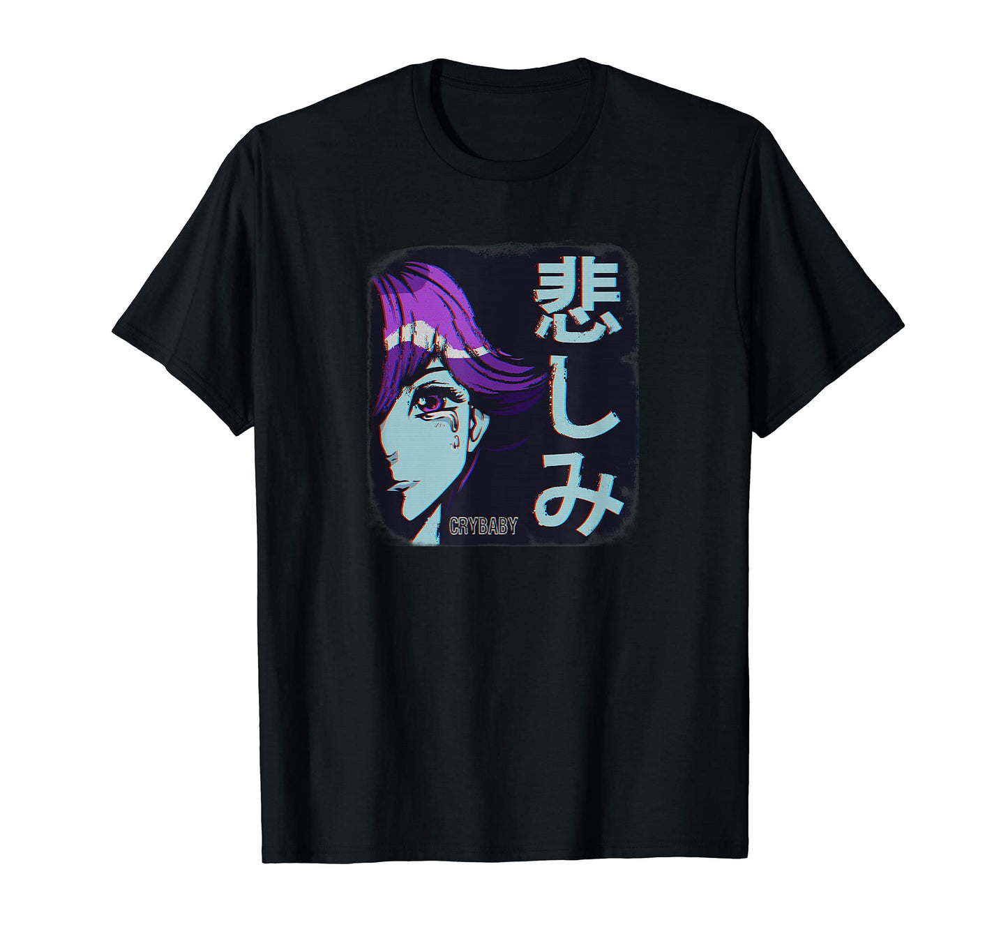 Sad Vaporwave Crybaby Aestetic T-Shirt - Casual Everyday Wear Men Women - T-Shirt, Sweatshirt, Hoodie
