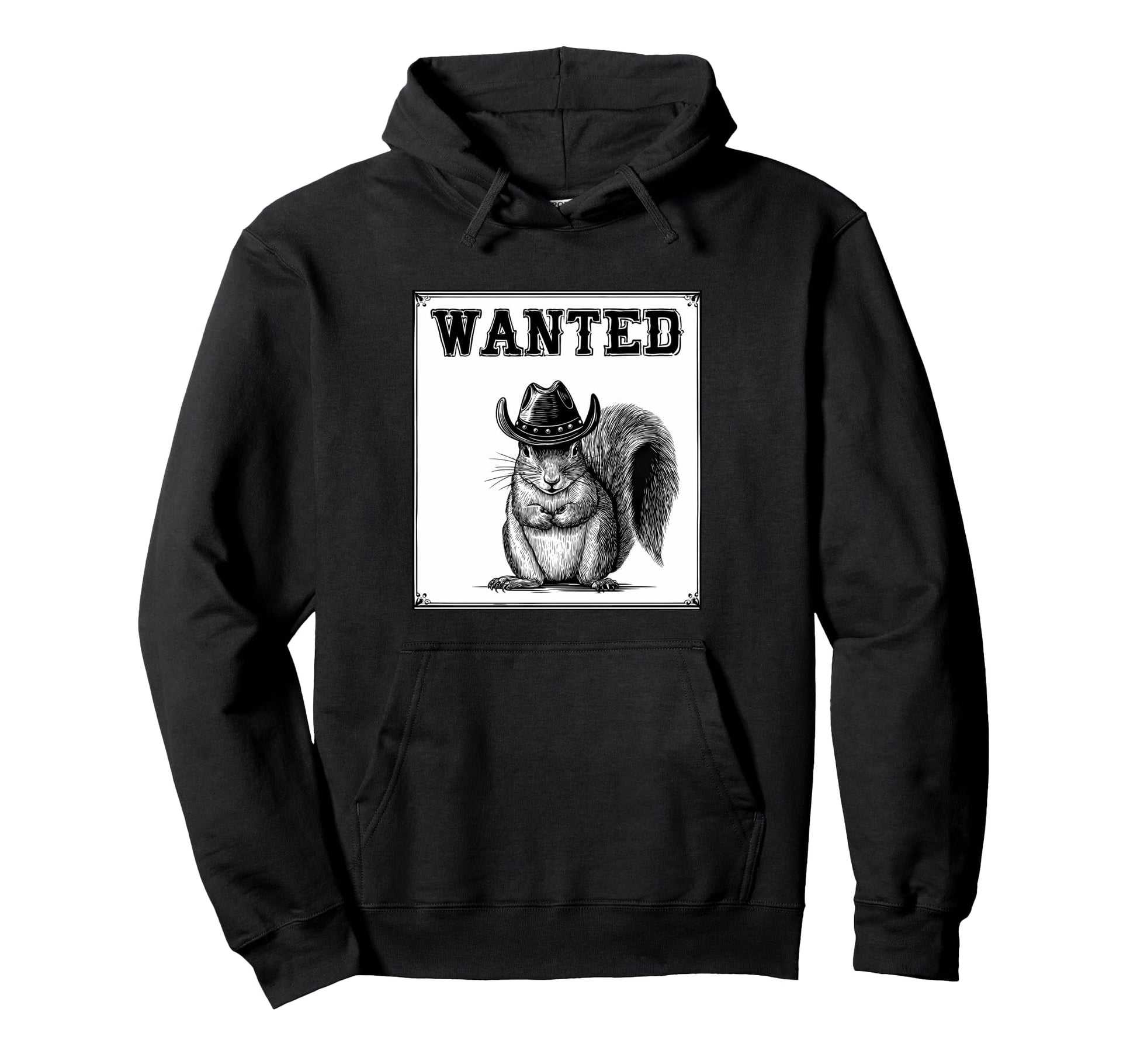 Country Cowboy Squirrel Rodeo Cowgirl Hoodie - Streetwear Style Unisex - T-Shirt, Sweatshirt, Hoodie