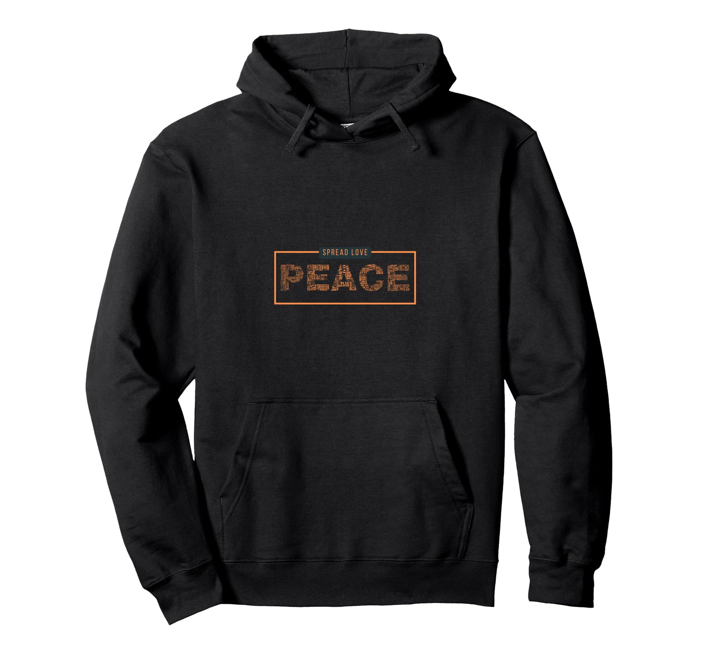 Spread Love Peace Hoodie - Novelty Apparel Unisex - T-Shirt, Sweatshirt, Hoodie