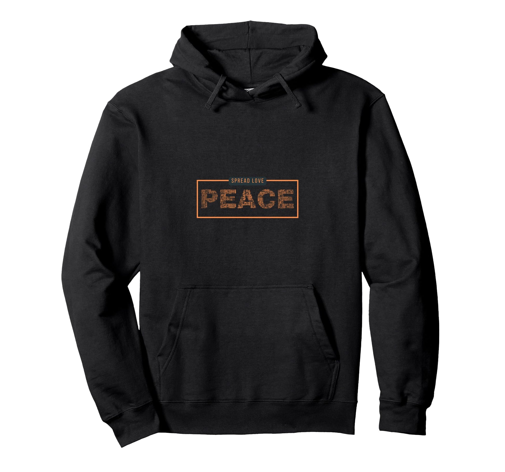 Spread Love Peace Hoodie - Novelty Apparel Unisex - T-Shirt, Sweatshirt, Hoodie