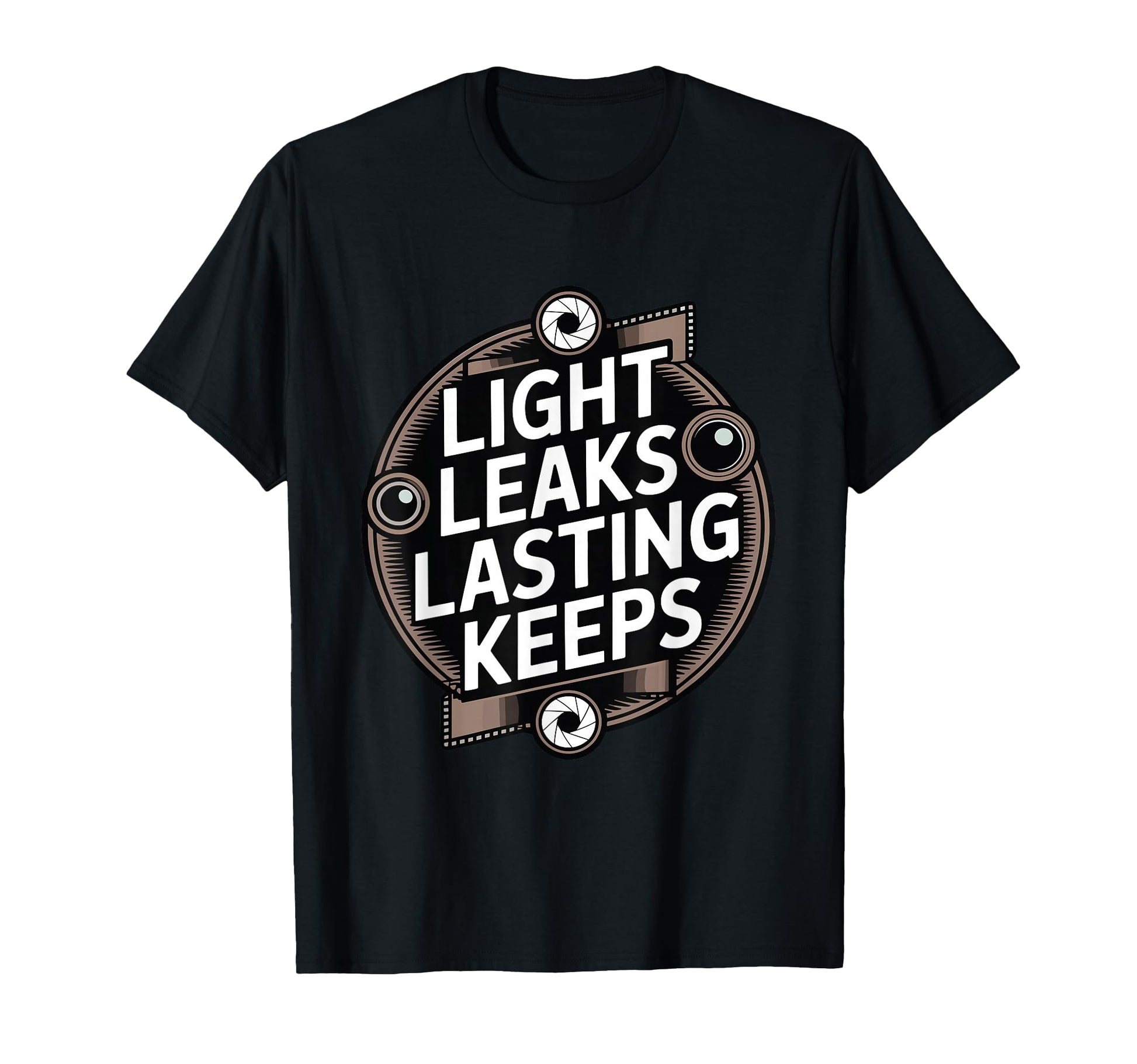 Through Lens We Live Twice Camera T-Shirt - Unique Graphic Men Women - T-Shirt, Sweatshirt, Hoodie