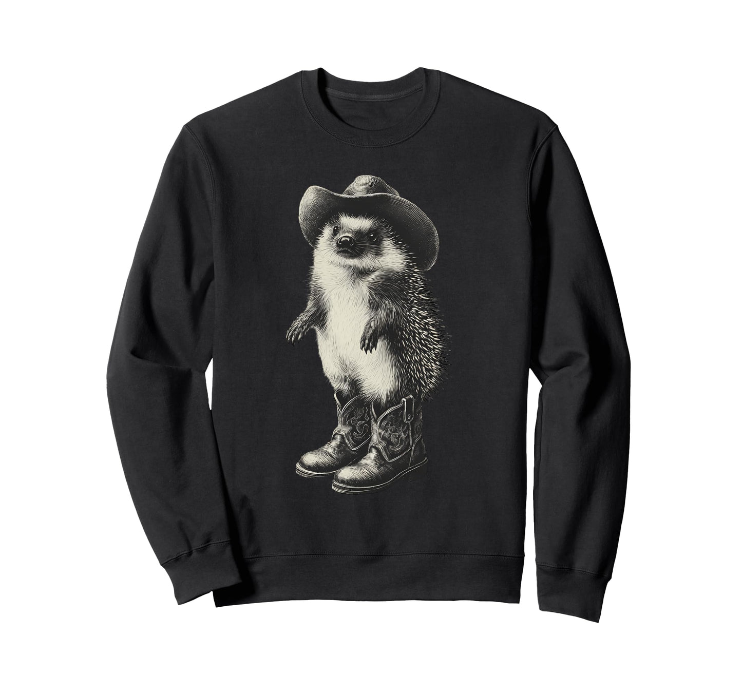 Country Cowboy Hedgehog Rodeo Cowgirl Sweatshirt - Novelty Apparel Unisex - T-Shirt, Sweatshirt, Hoodie