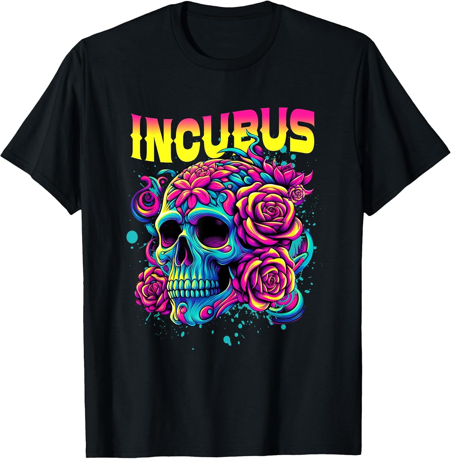 A Crow Left Skull Morning And Flower Incubus - Adult & Kids T-Shirts, Sweatshirts & Hoodies apparel design preview 1
