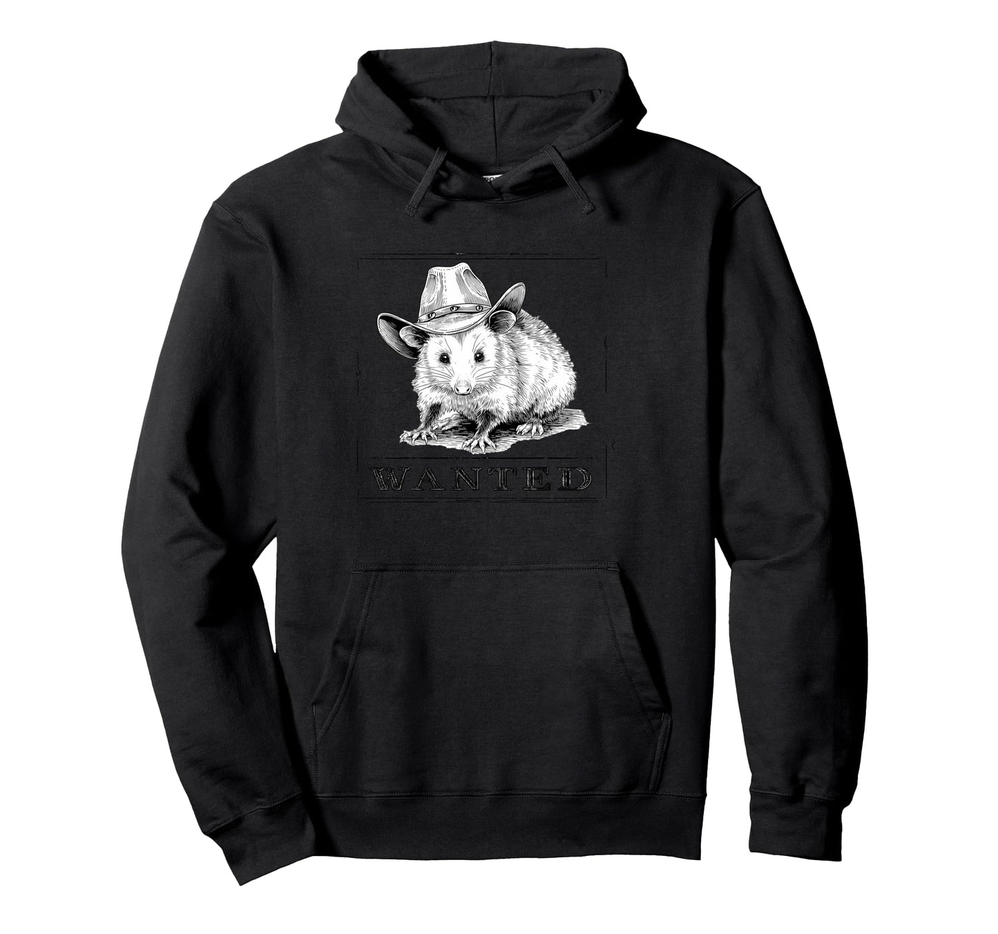 Country Cowboy Opossum Rodeo Possum Western Hoodie - Unique Graphic Unisex - T-Shirt, Sweatshirt, Hoodie