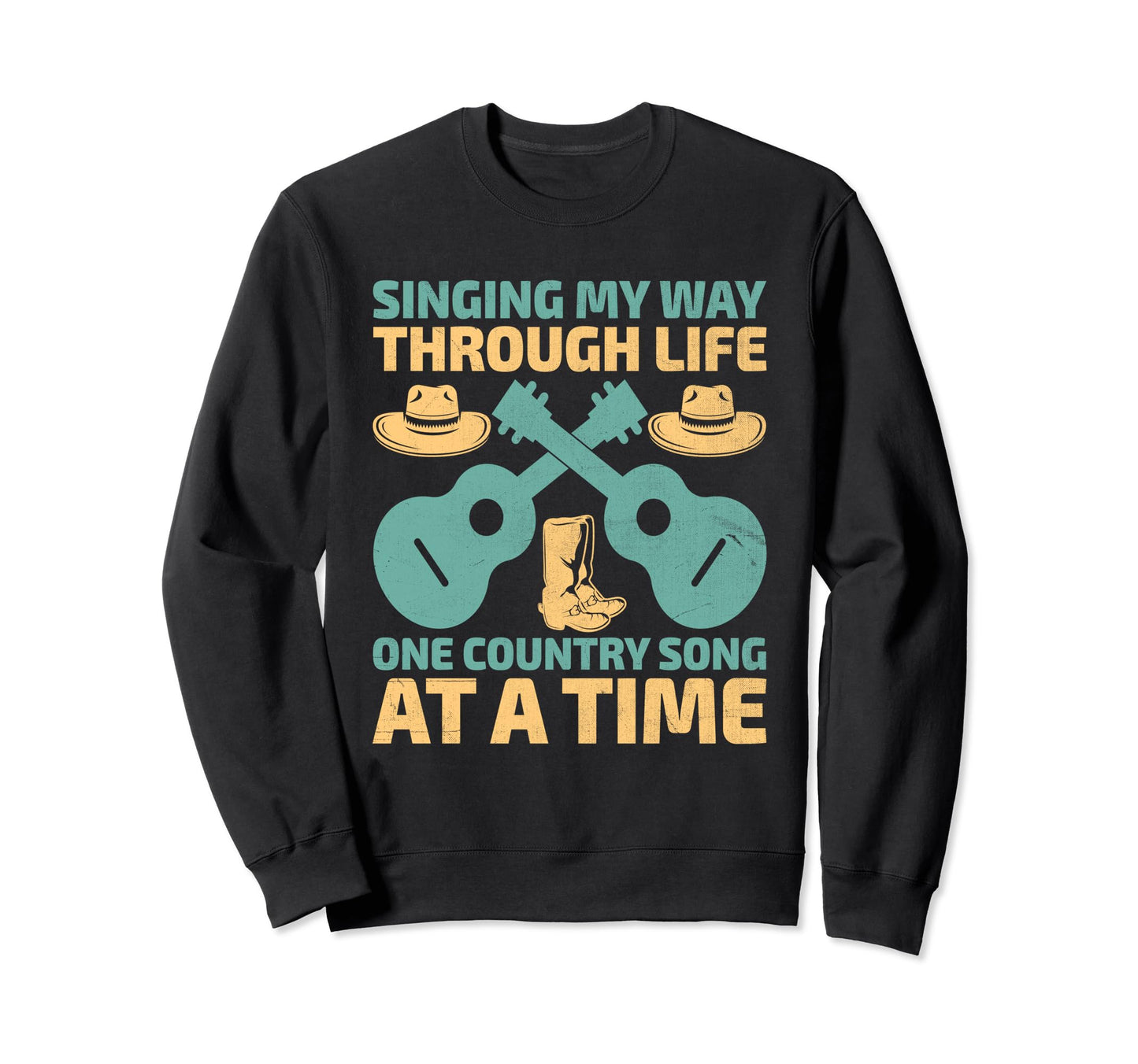 County Music Music Lover Western Sweatshirt - Streetwear Style Men Women - T-Shirt, Sweatshirt, Hoodie